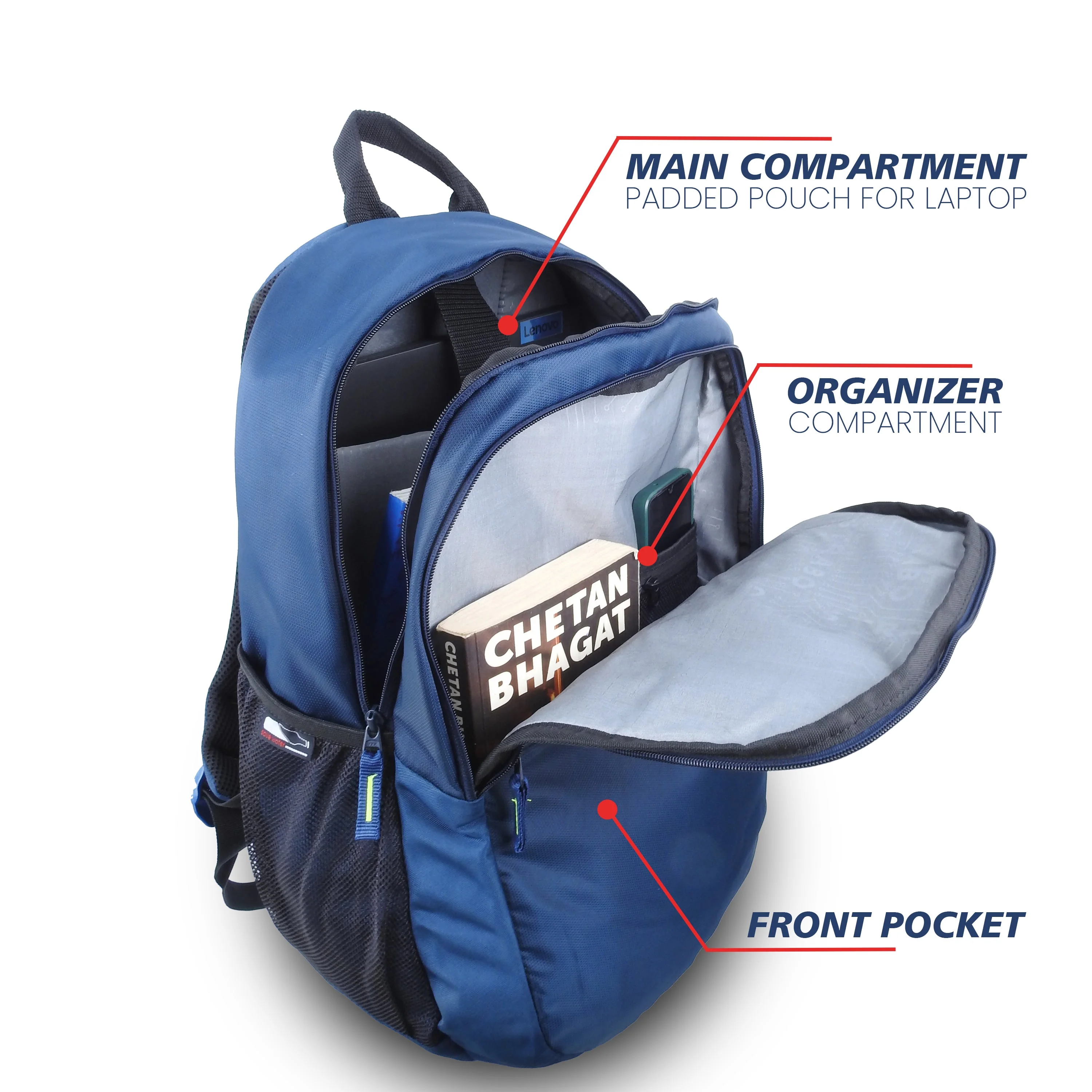 Aztech Laptop Bag - Blue - Image 3