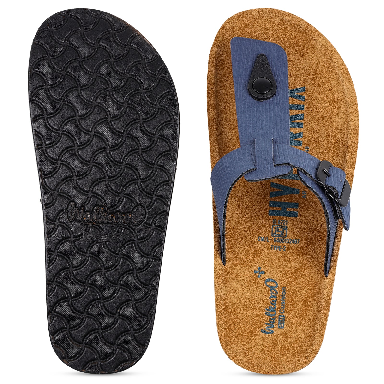 Boy's Daily Wear Sandals  - WBP53149 Blue - Image 2