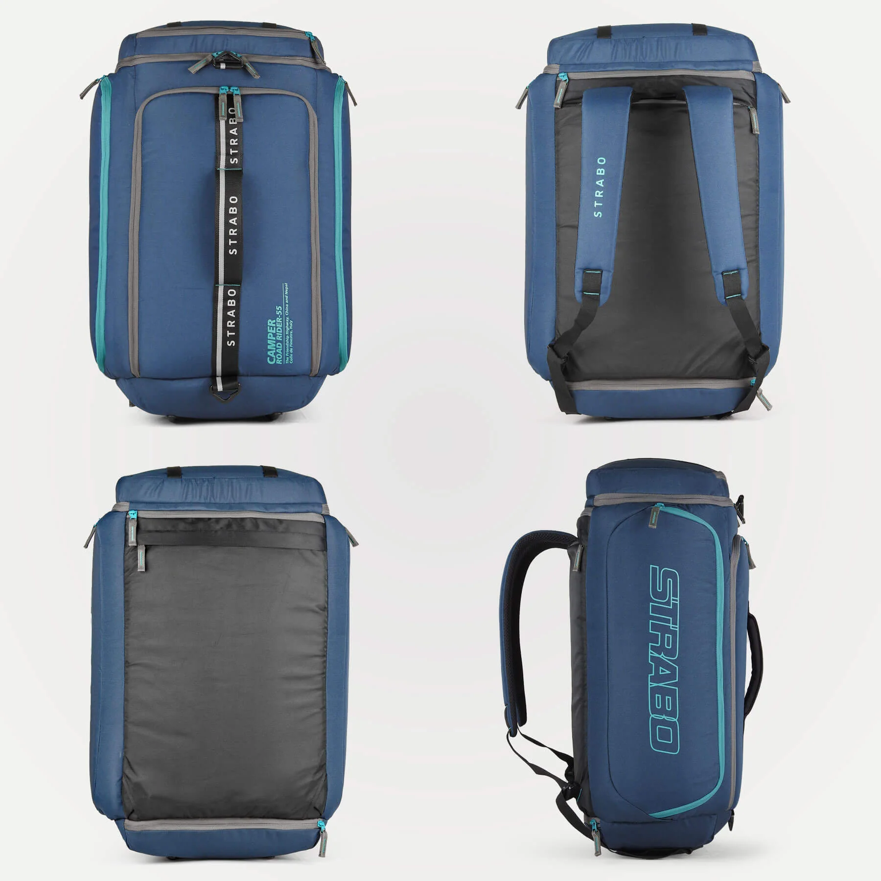 Camper 2-in-1 Duffel + Backpack - Navy Blue - Image 7