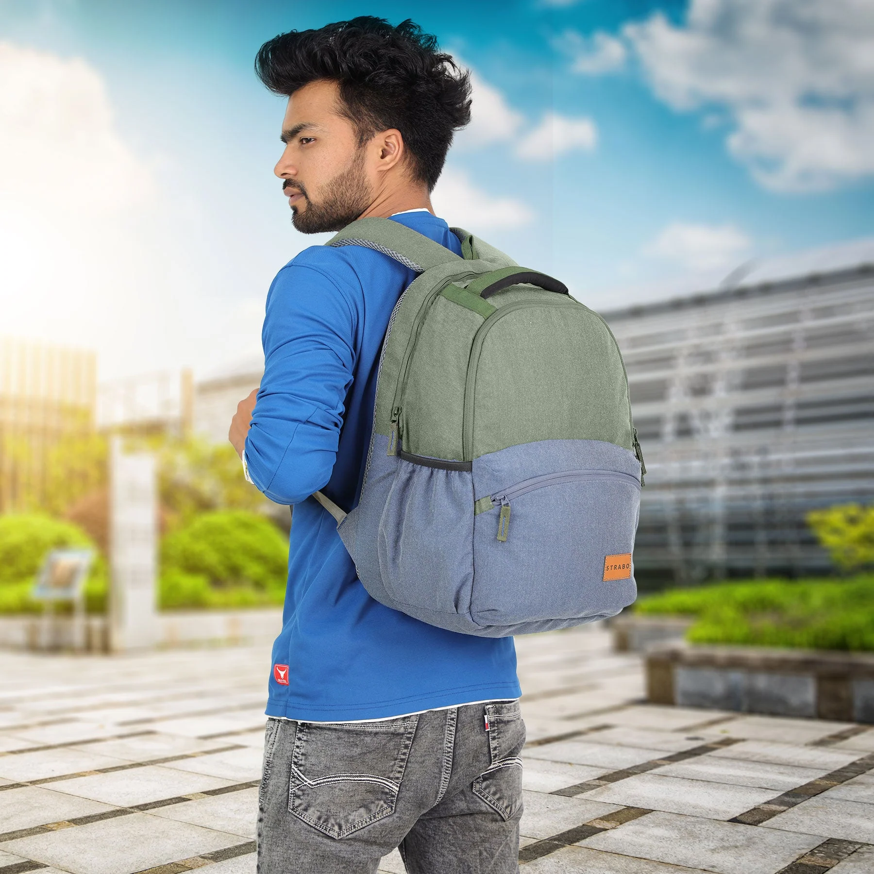 Cooper Casual Backpack - Blue - Image 3
