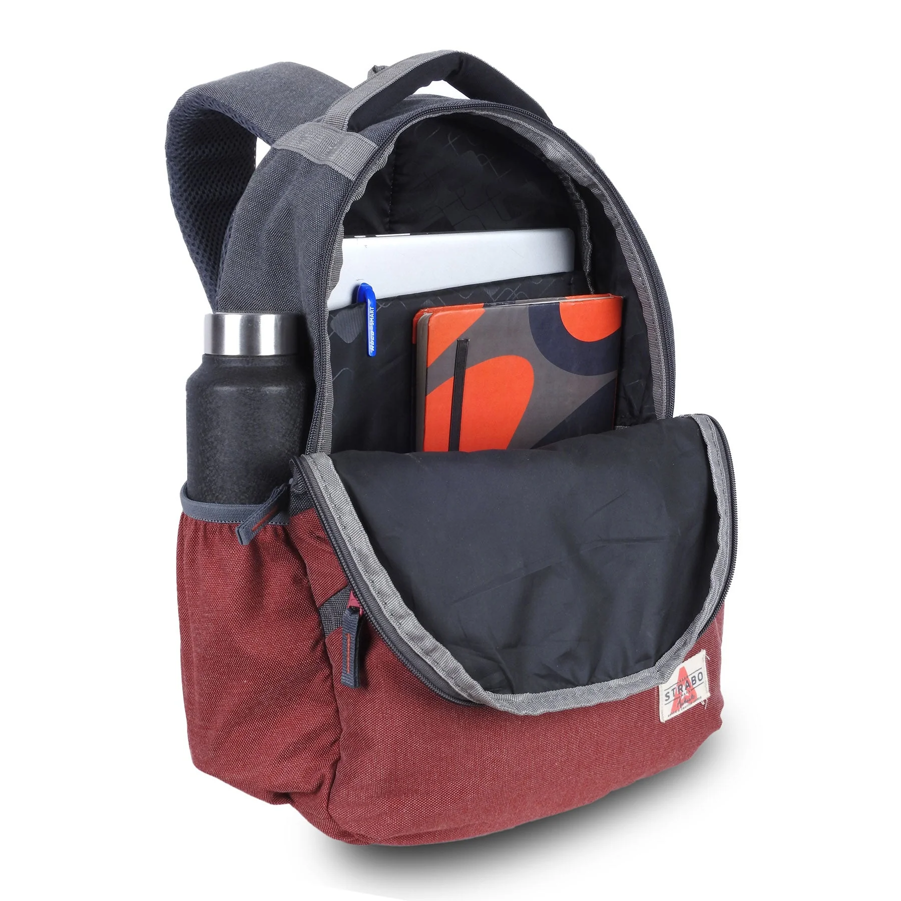 Cooper Casual Backpack - Maroon - Image 3