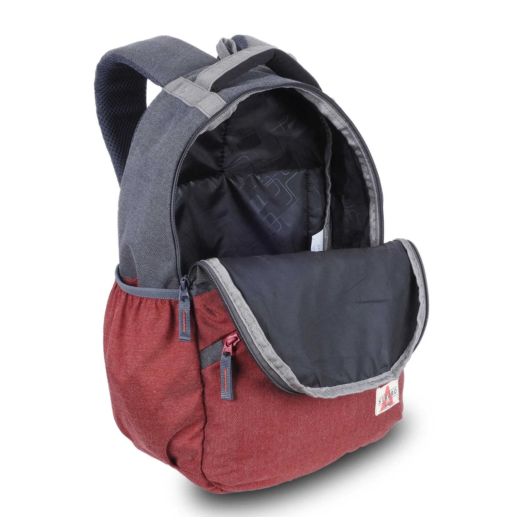 Cooper Casual Backpack - Maroon - Image 6