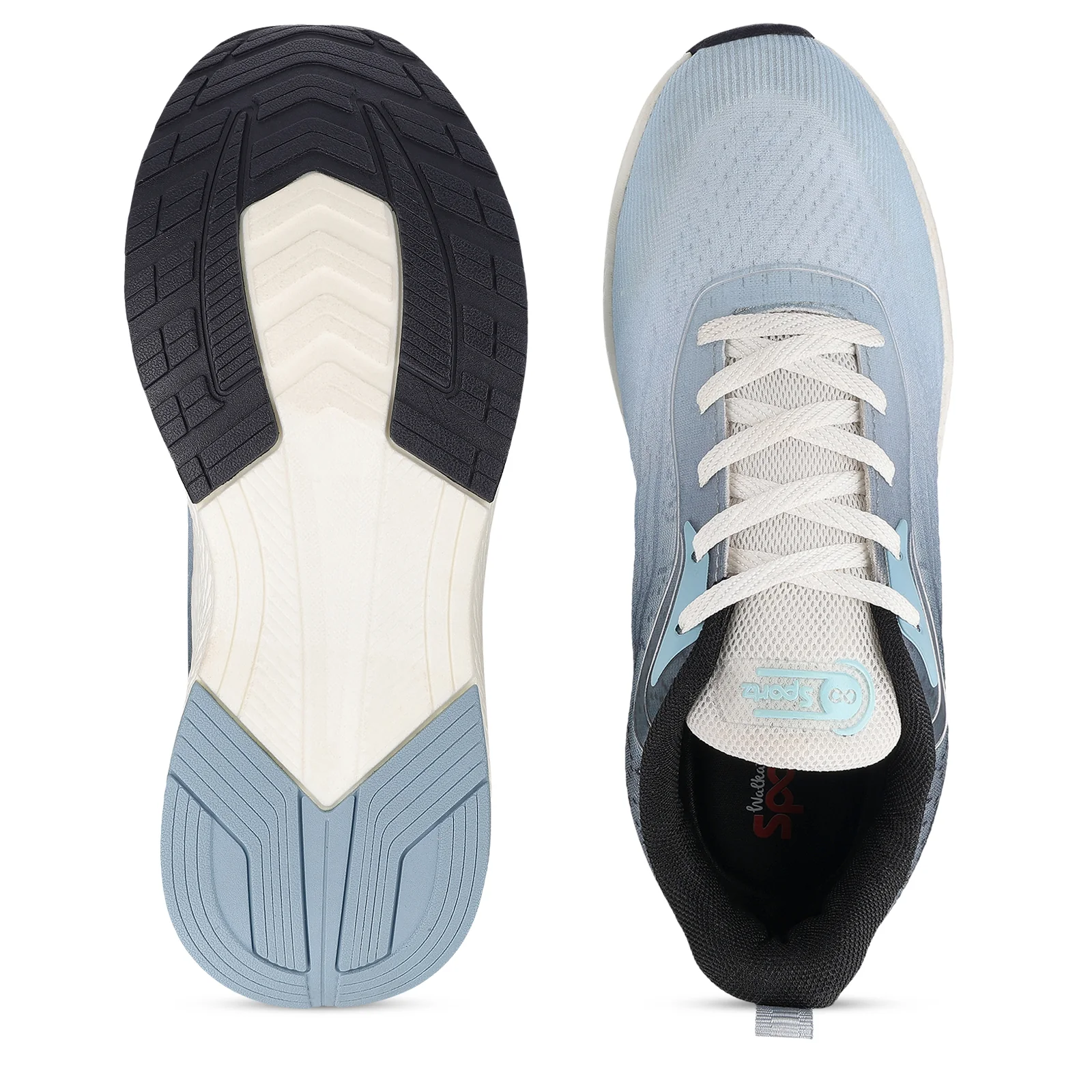 DANZO Men's Lace-up Sports Shoes - WS9147 Black Blue - Image 2