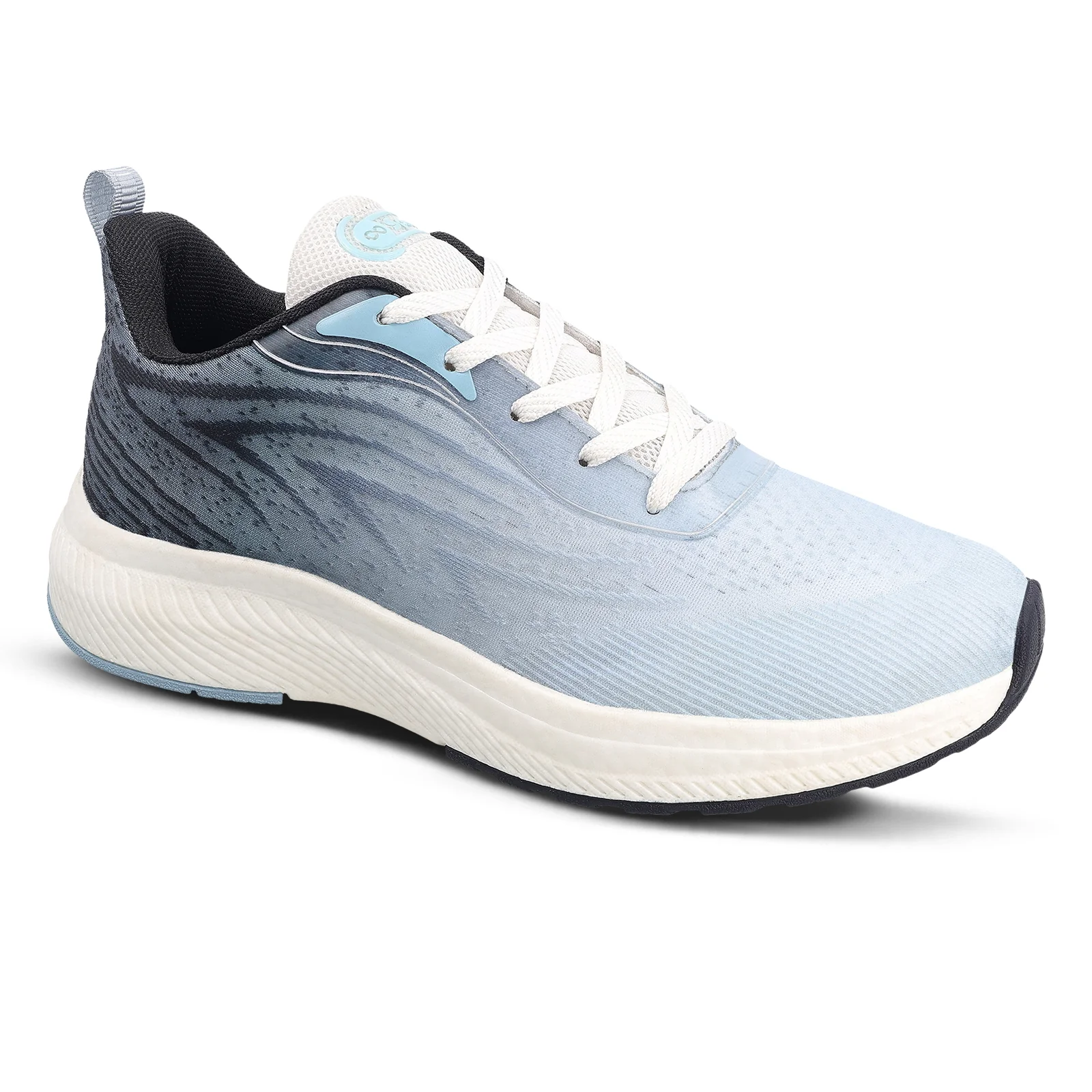 DANZO Men's Lace-up Sports Shoes - WS9147 Black Blue - Image 4