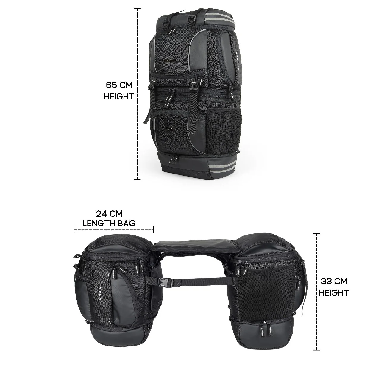 Daytona Convertible Bike Saddle Bag / Trekking Bag - Image 19
