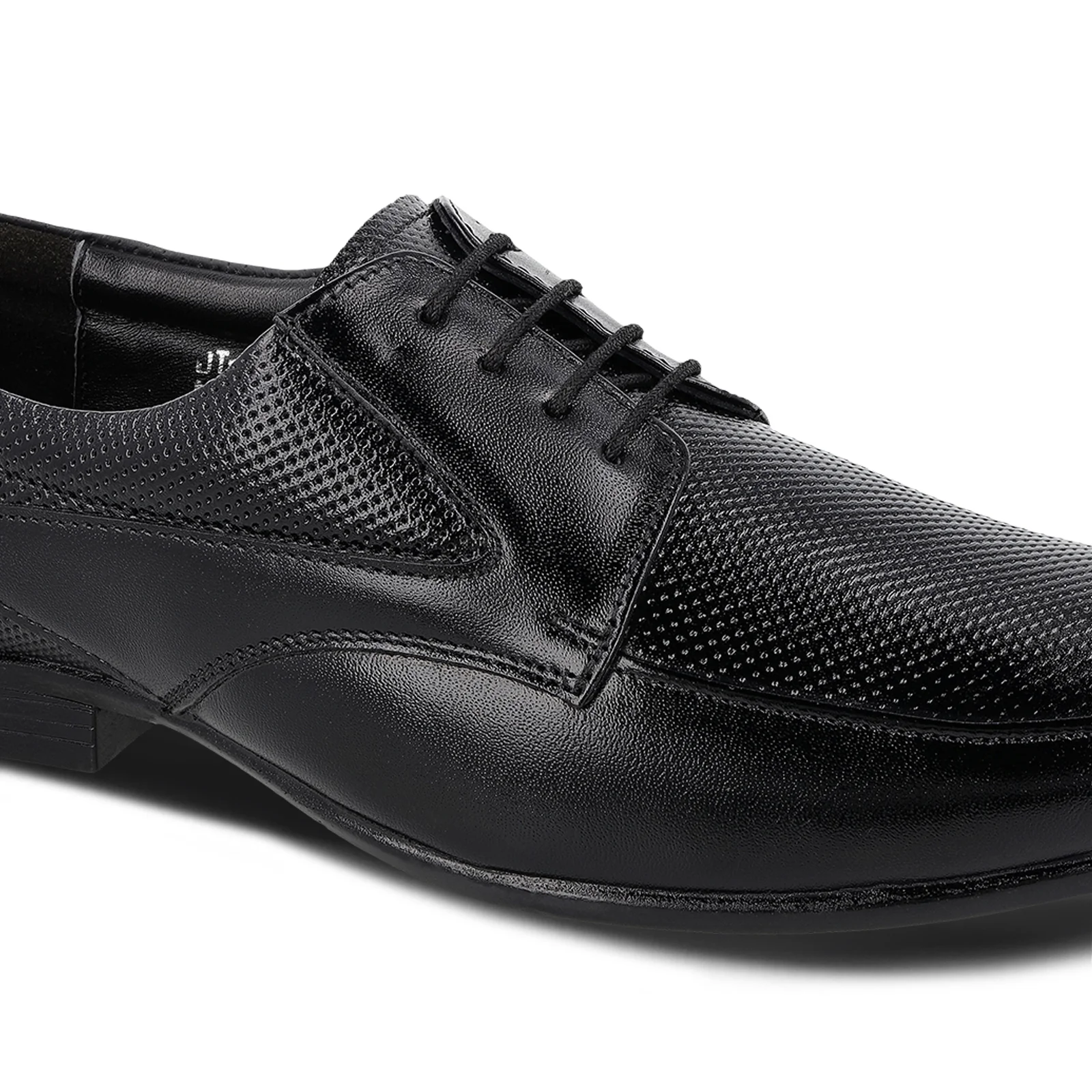 JOHN TAYLOR Men's Derby Leather Formal Shoes - JT97527 Black - Image 4