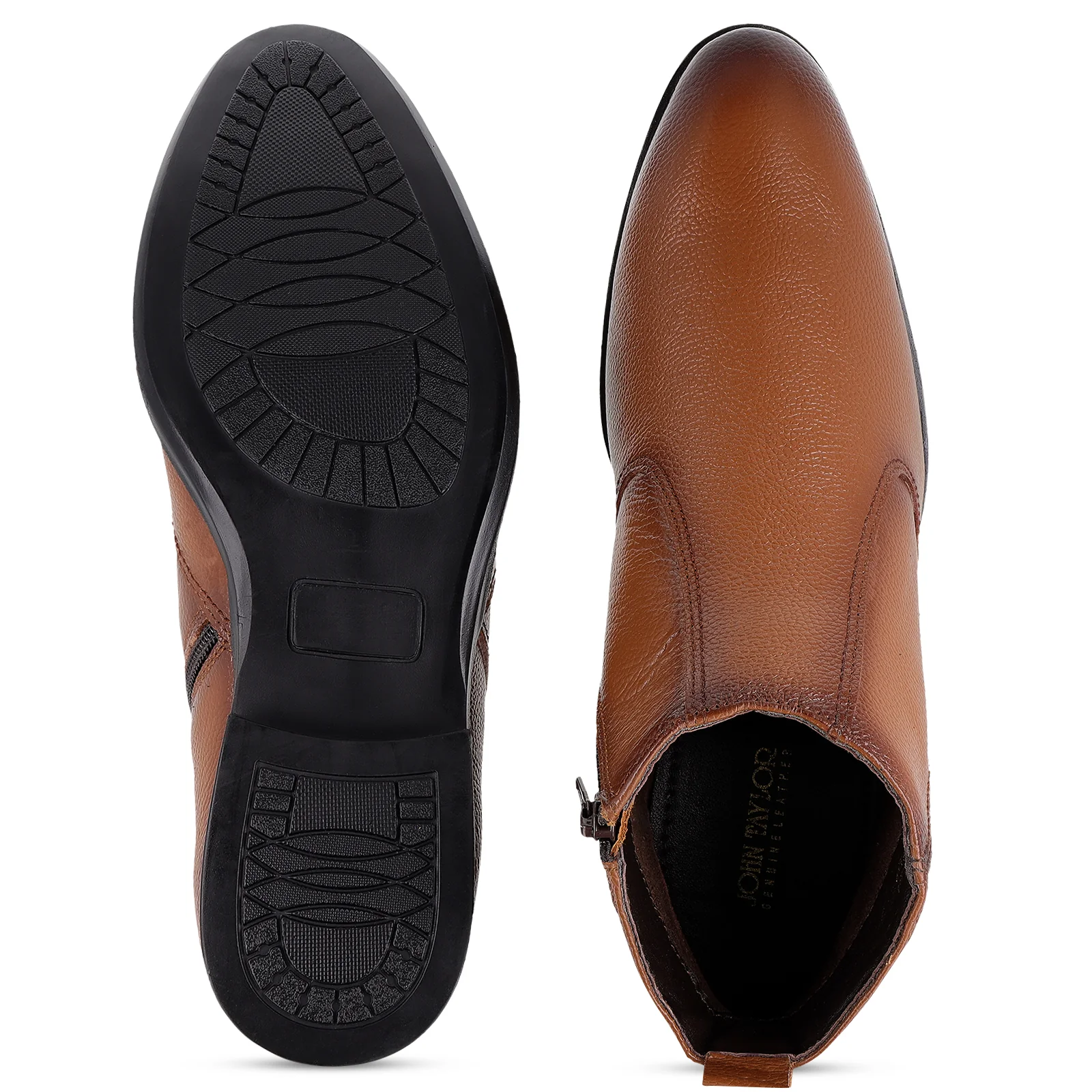 JOHN TAYLOR Men's Chelsea Boots - JT97528 Tan - Image 2