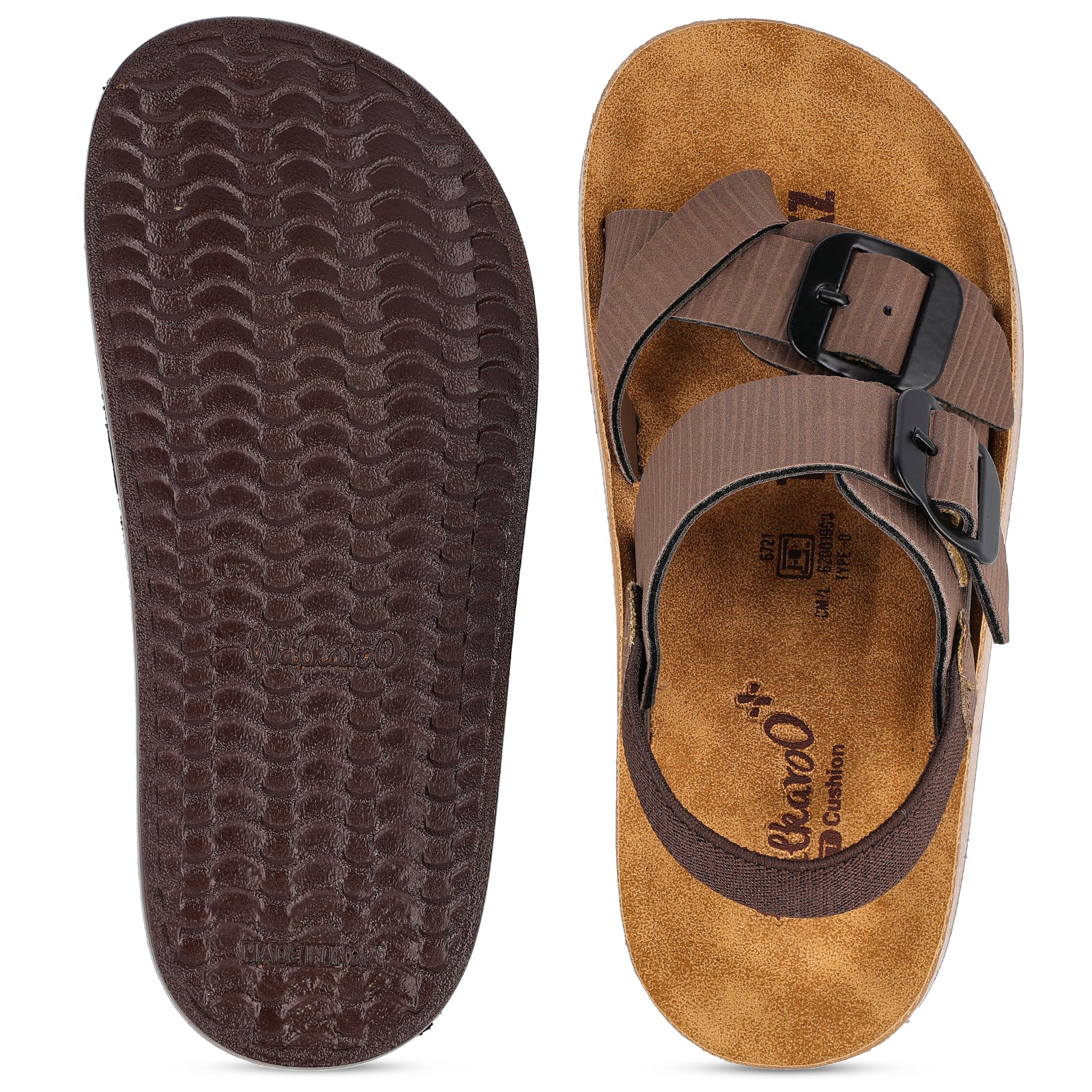 Kid's Daily Wear Sandal  - WKP80006 Brown - Image 2