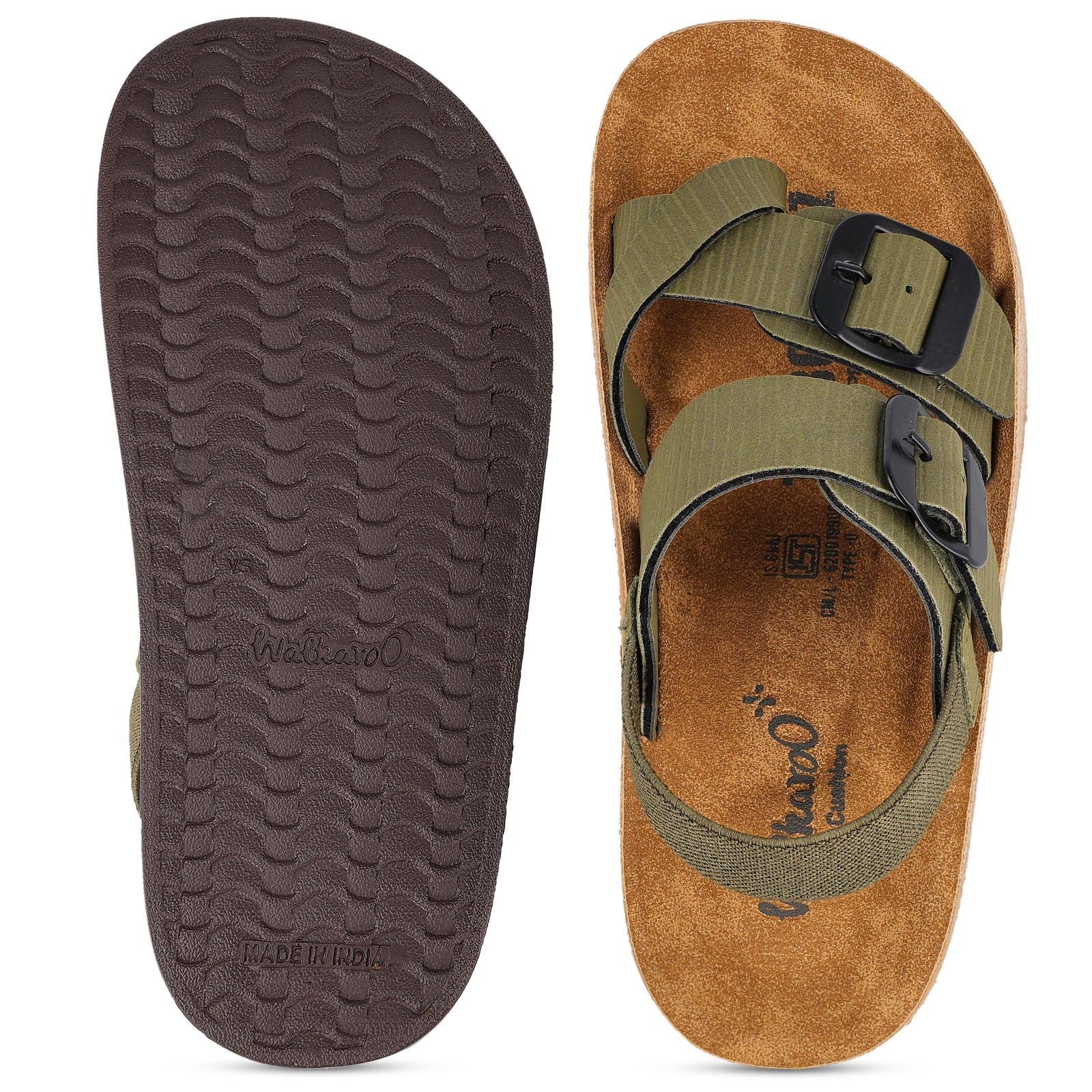 Kid's Daily Wear Sandal - WKP80006 Olive - Image 2