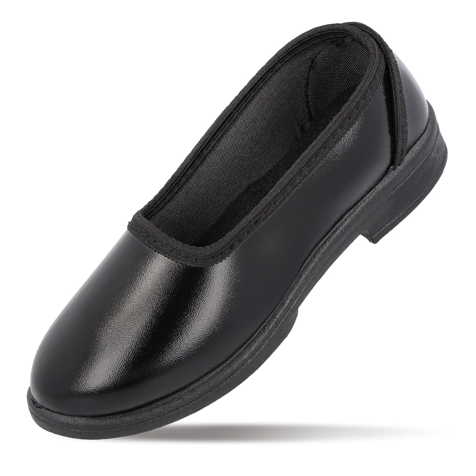 Kids Slip-On school Shoe - WV593 Black - Image 5