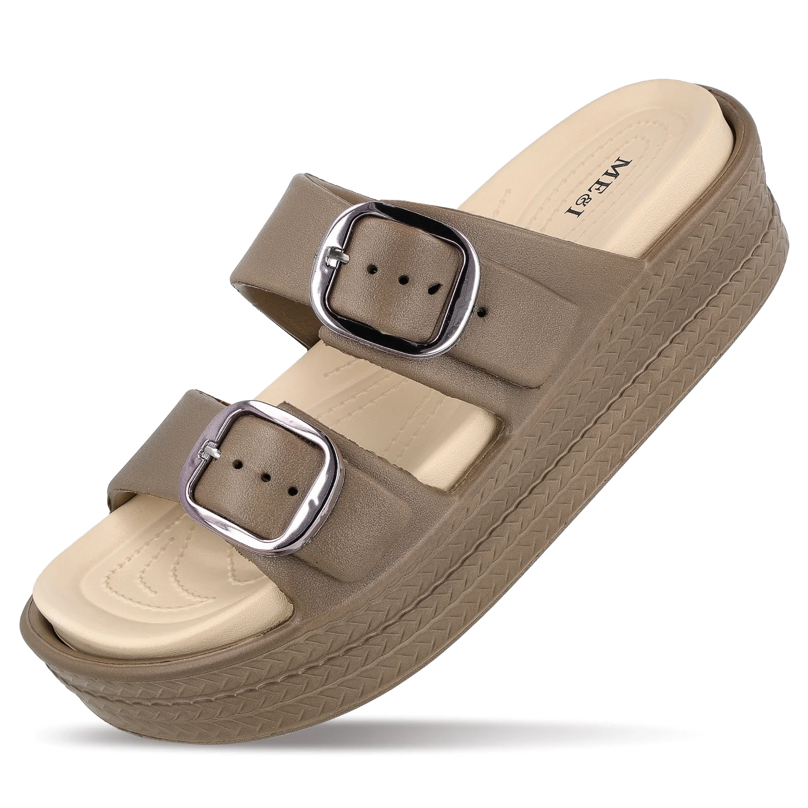 Women's Daily Wear Sandals - MI602 Brown Beige - Image 6