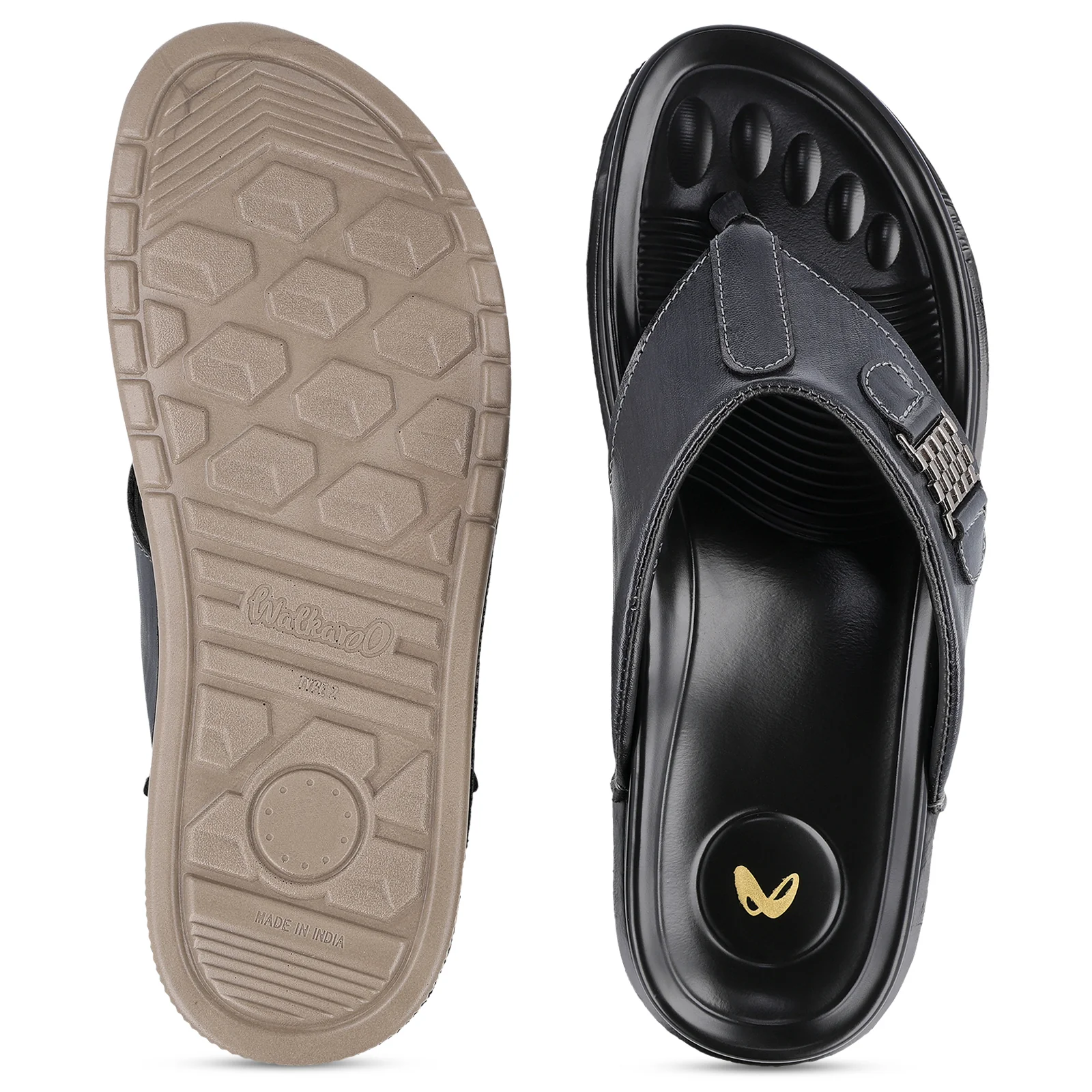 Men's Bounceez Water Resistant Sandals - WGP50019 Metallic Blue - Image 3