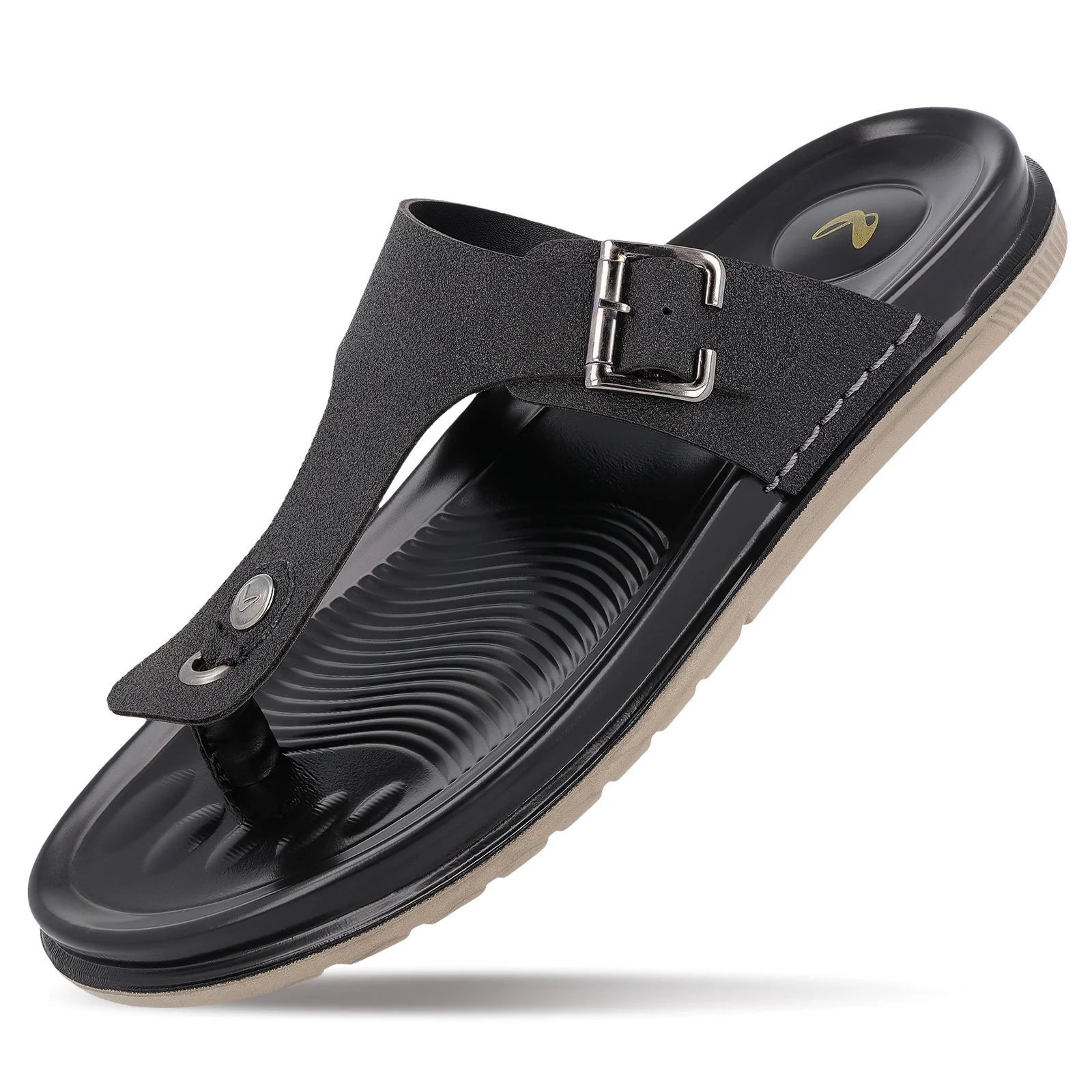 Men's Bounceez Water Resistant Sandals - WGP53088 Black - Image 7