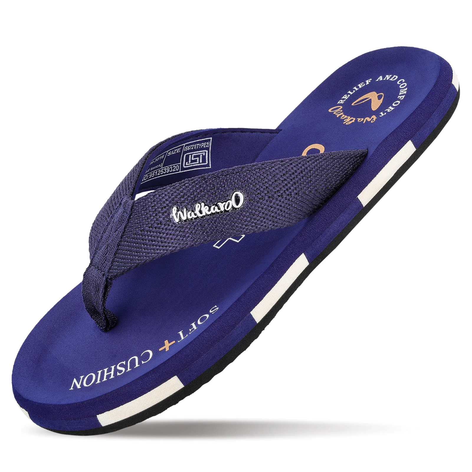 Men's Care Plus Flip-Flop  - WH3816 Navy Blue - Image 5