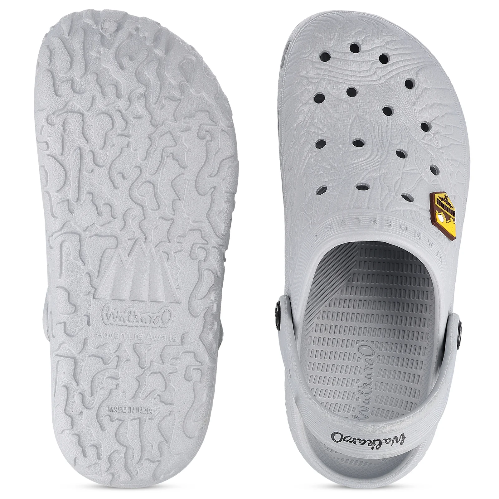 Men's Clogs  - WC8801 Light Grey - Image 3