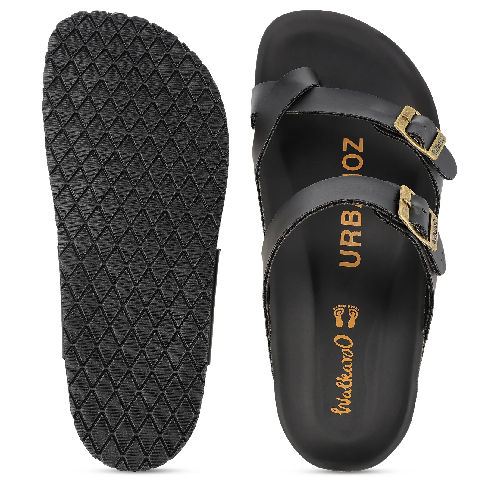 Men's Comfort Sandals - WGE53241 Full Black - Image 4
