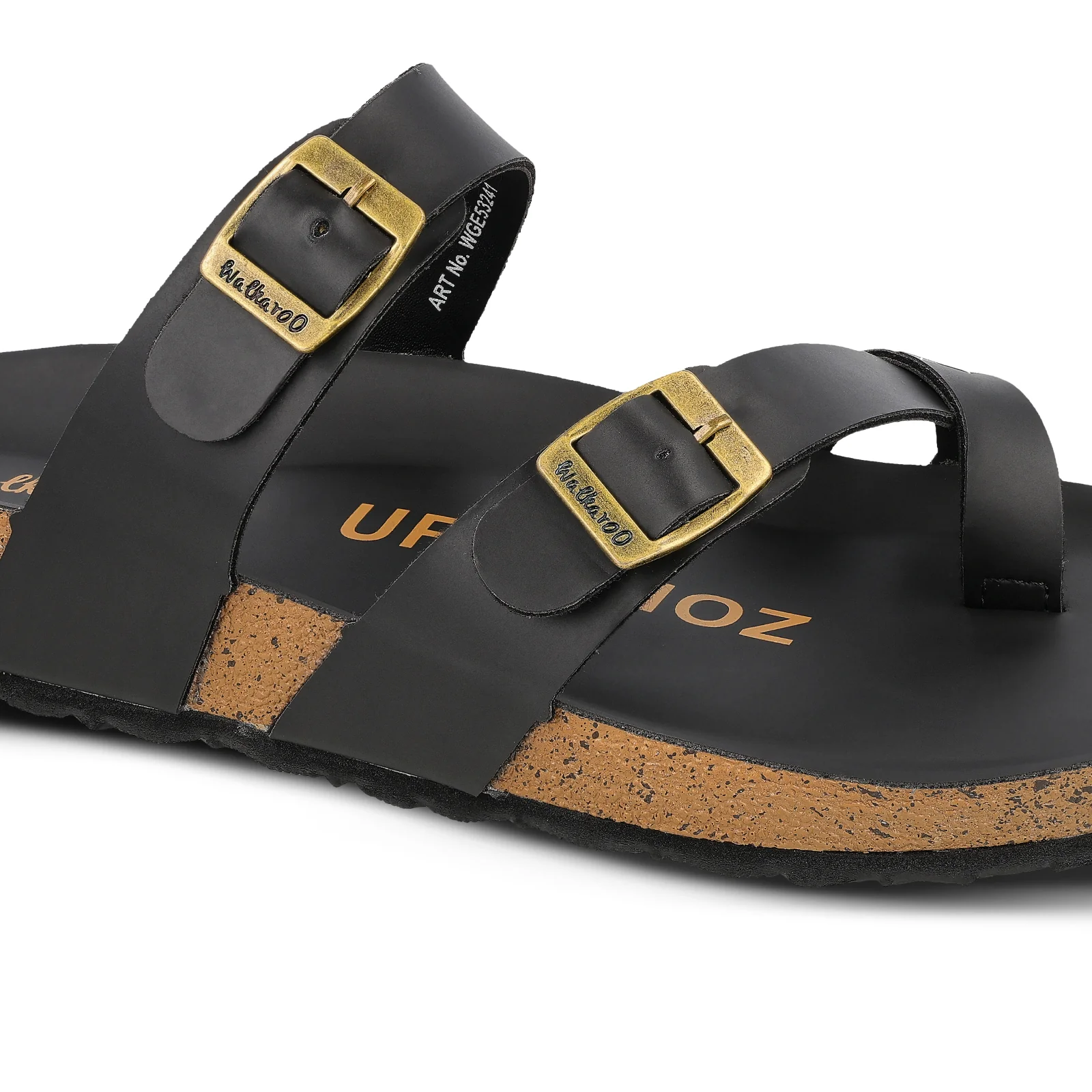 Men's Comfort Sandals - WGE53241 Full Black - Image 6