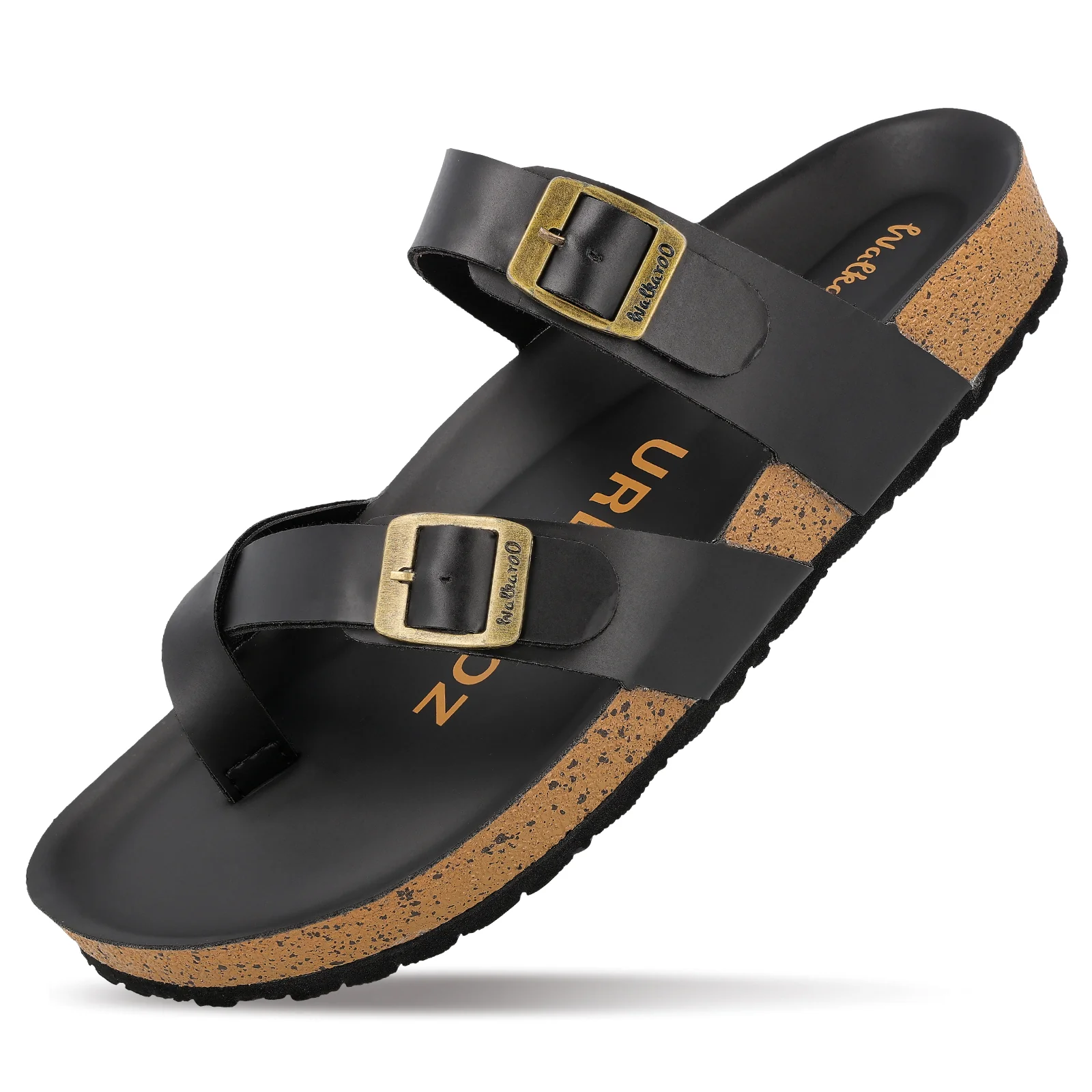 Men's Comfort Sandals - WGE53241 Full Black - Image 7