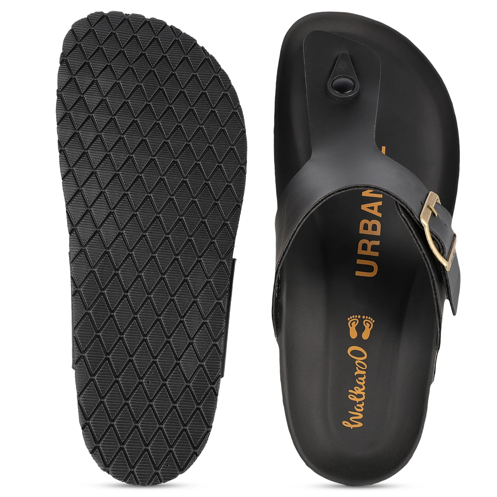 Men's Comfort Sandals - WGE53242 Full Black - Image 4