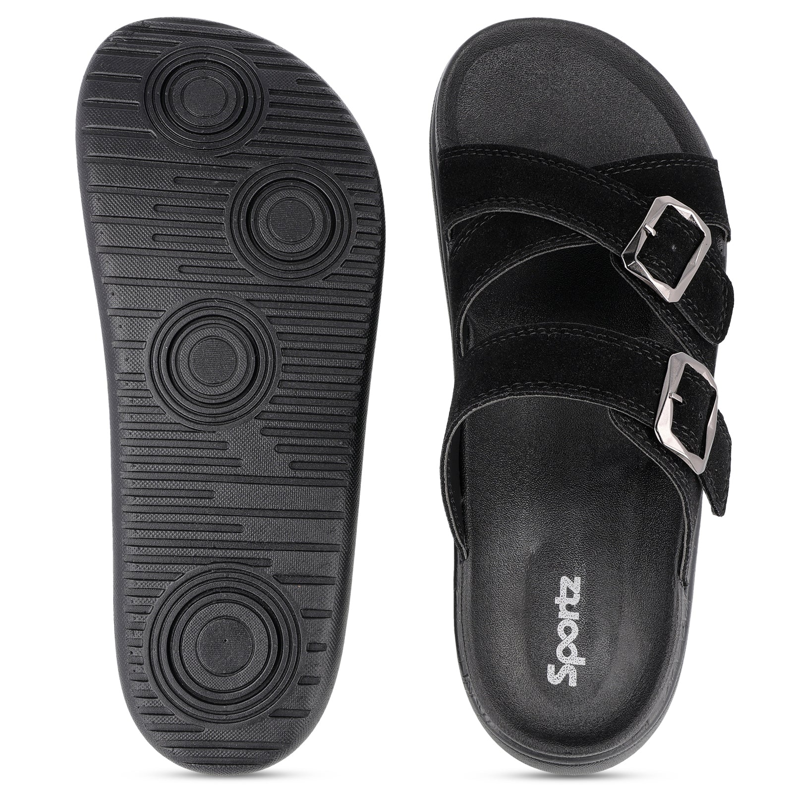 Men's Daily Wear Comfort Sandals - SGE28005 Black - Image 4
