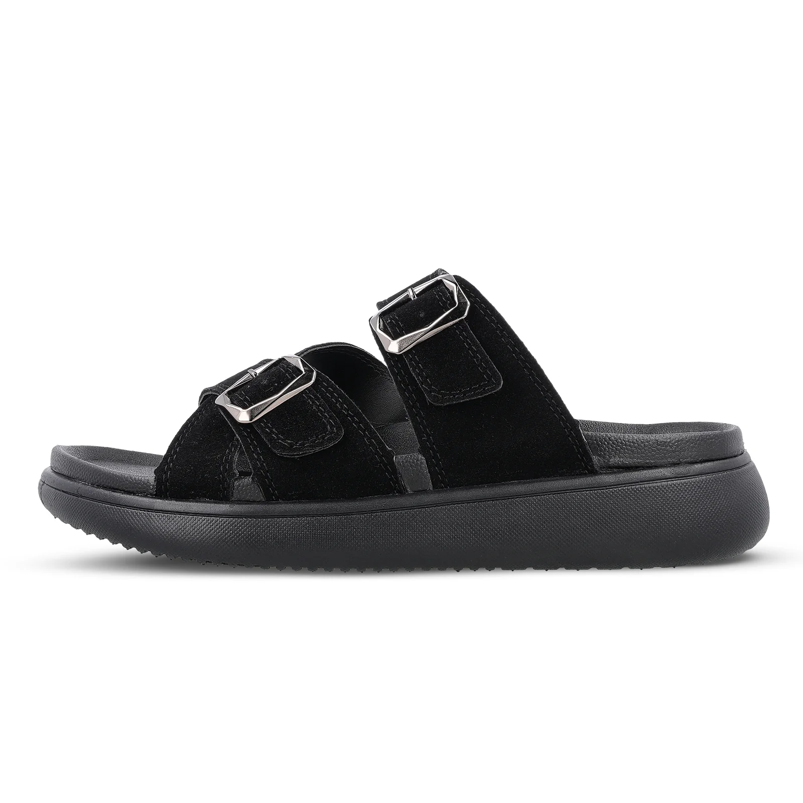 Men's Daily Wear Comfort Sandals - SGE28005 Black - Image 5