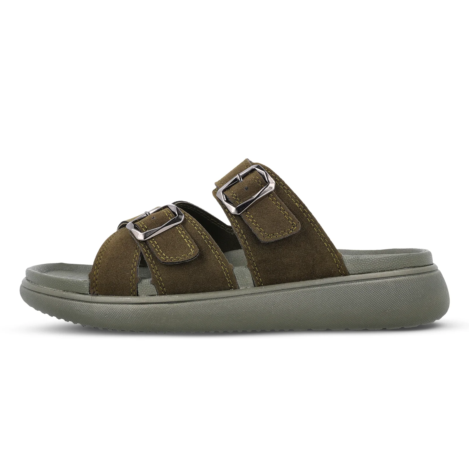 Men's Daily Wear Comfort Sandals - SGE28005 Olive - Image 5