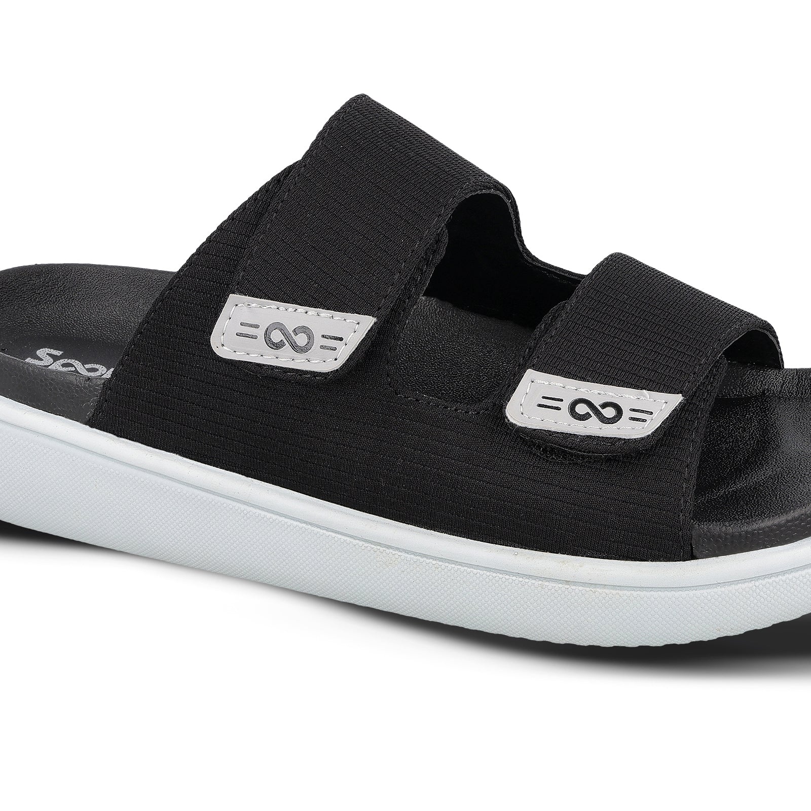 Men's Daily Wear Comfort Sandals - SGE28006 Black - Image 6