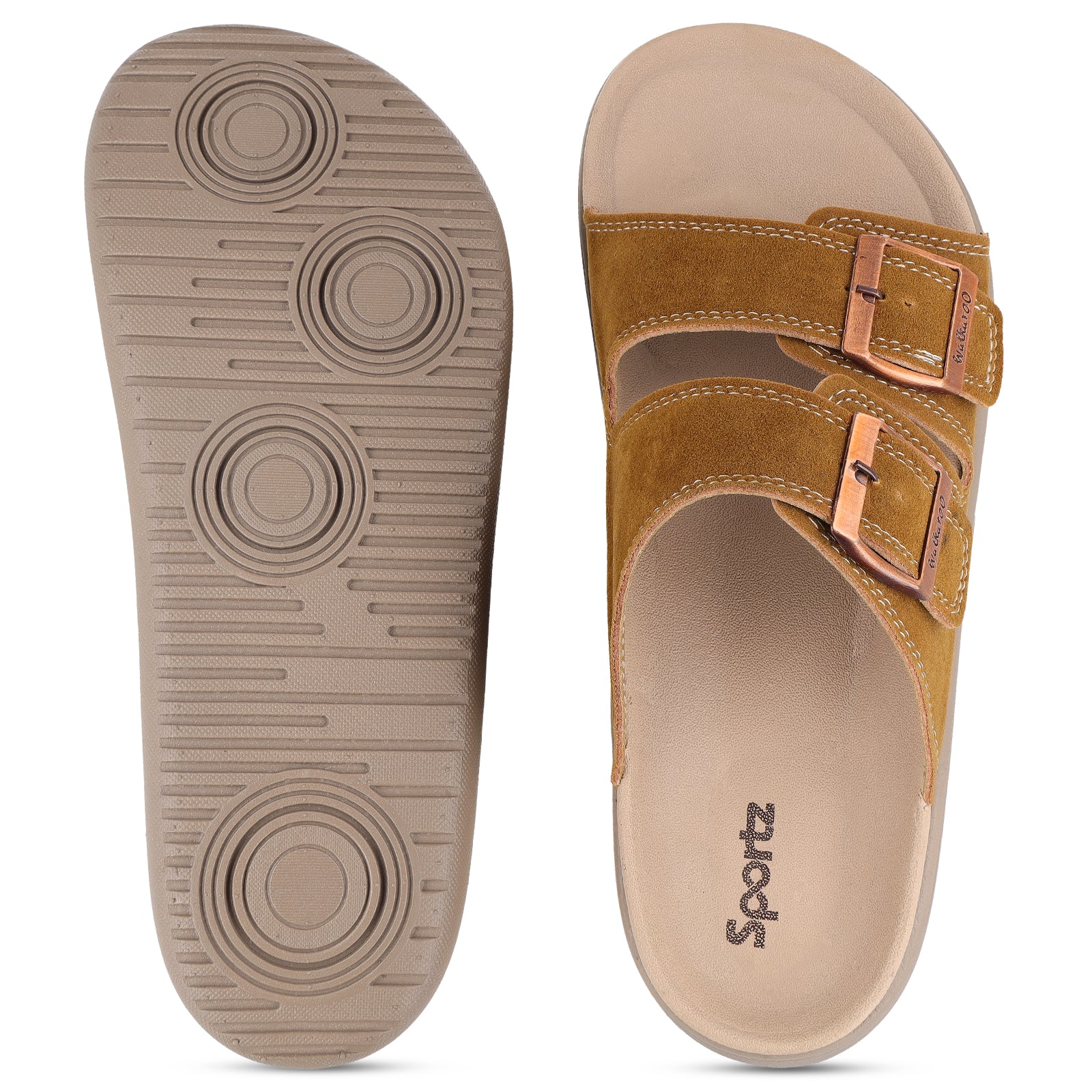 Men's Daily Wear Comfort Sandals - SGE28007 Beige - Image 5