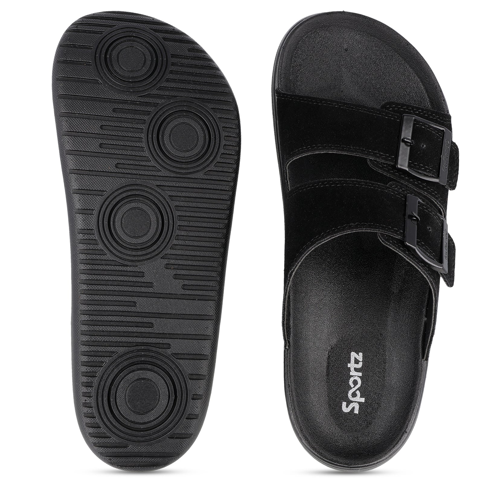 Men's Daily Wear Comfort Sandals - SGE28007 Black - Image 5