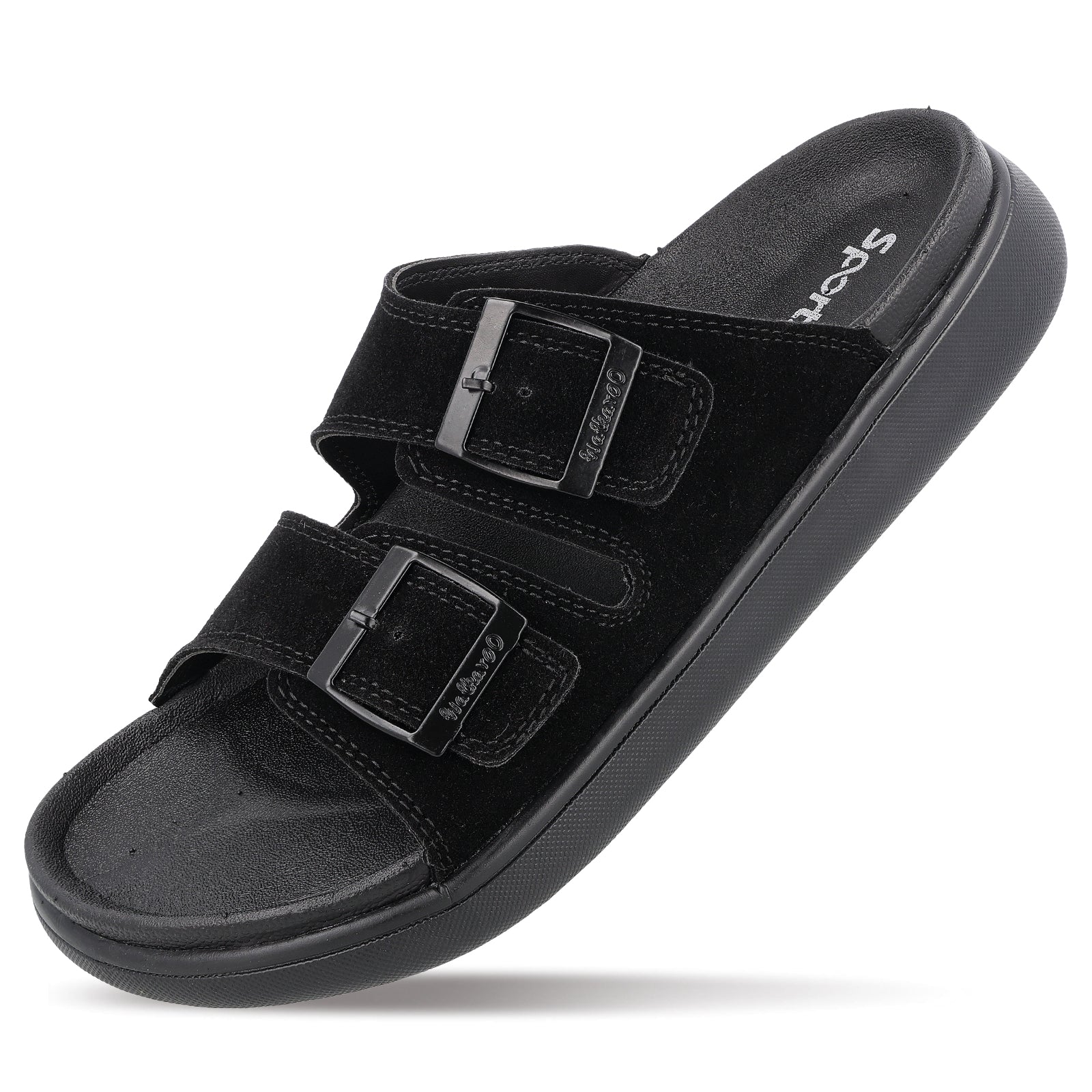 Men's Daily Wear Comfort Sandals - SGE28007 Black - Image 8