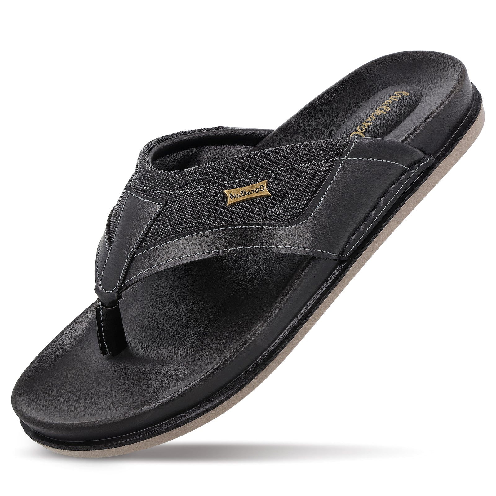 Men's Daily Wear Comfort Sandals - WE1020 Black - Image 7