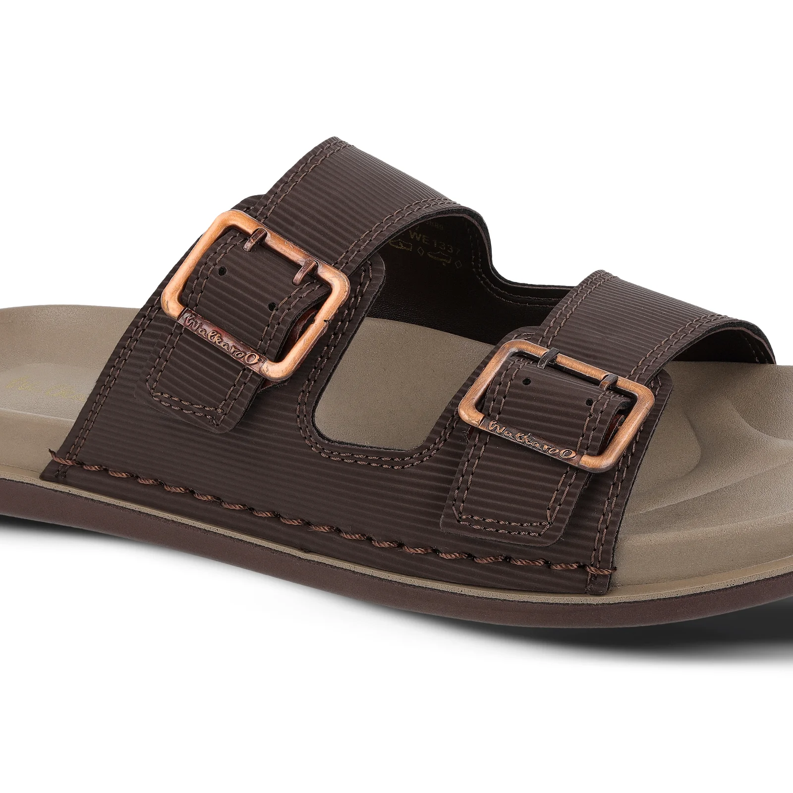 Men's Daily Wear Comfort Sandals - WE1337 Dark Brown - Image 6