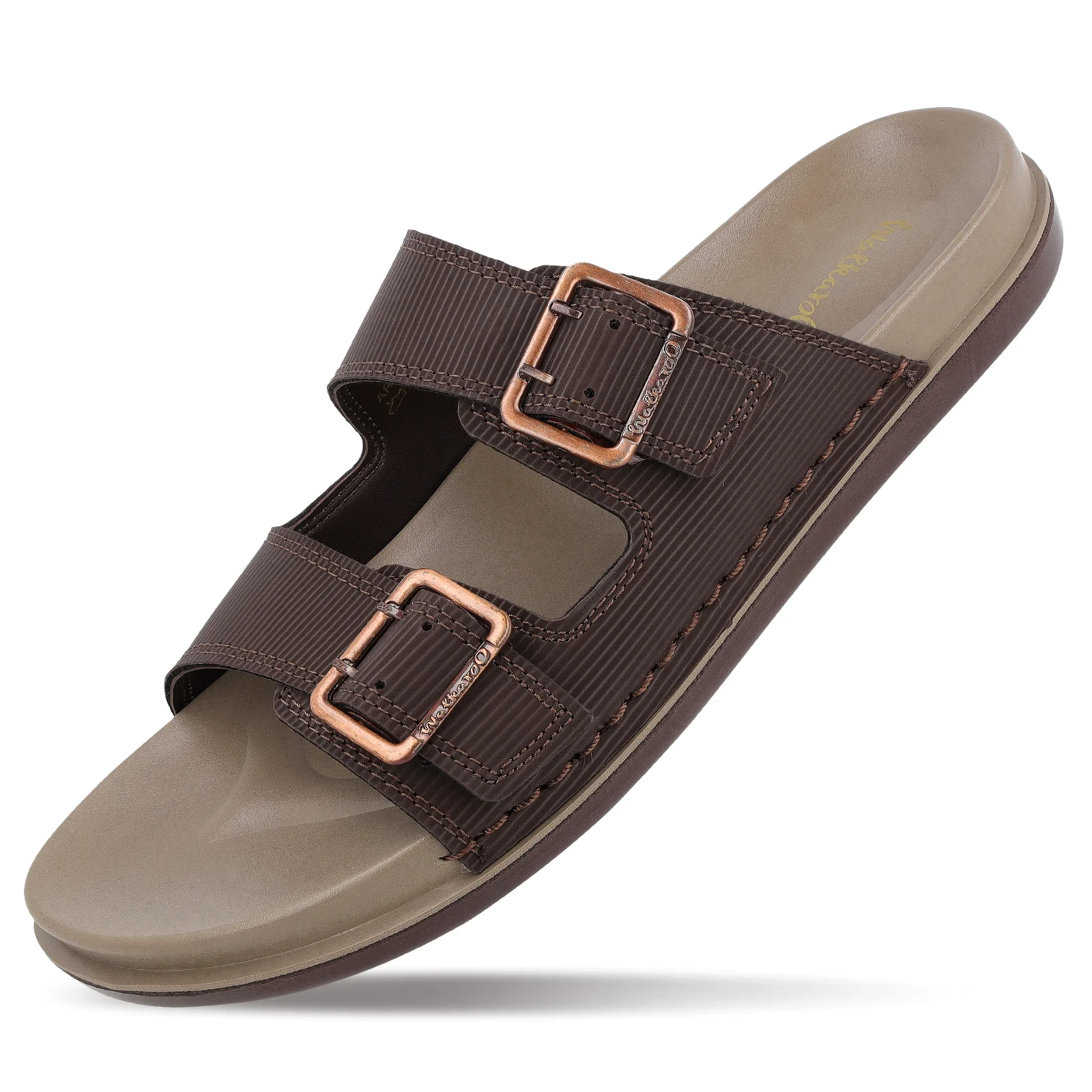 Men's Daily Wear Comfort Sandals - WE1337 Dark Brown - Image 7
