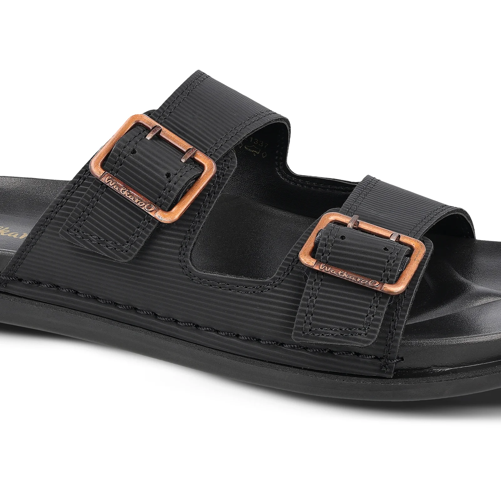 Men's Daily Wear Comfort Sandals - WE1337 Full Black - Image 5