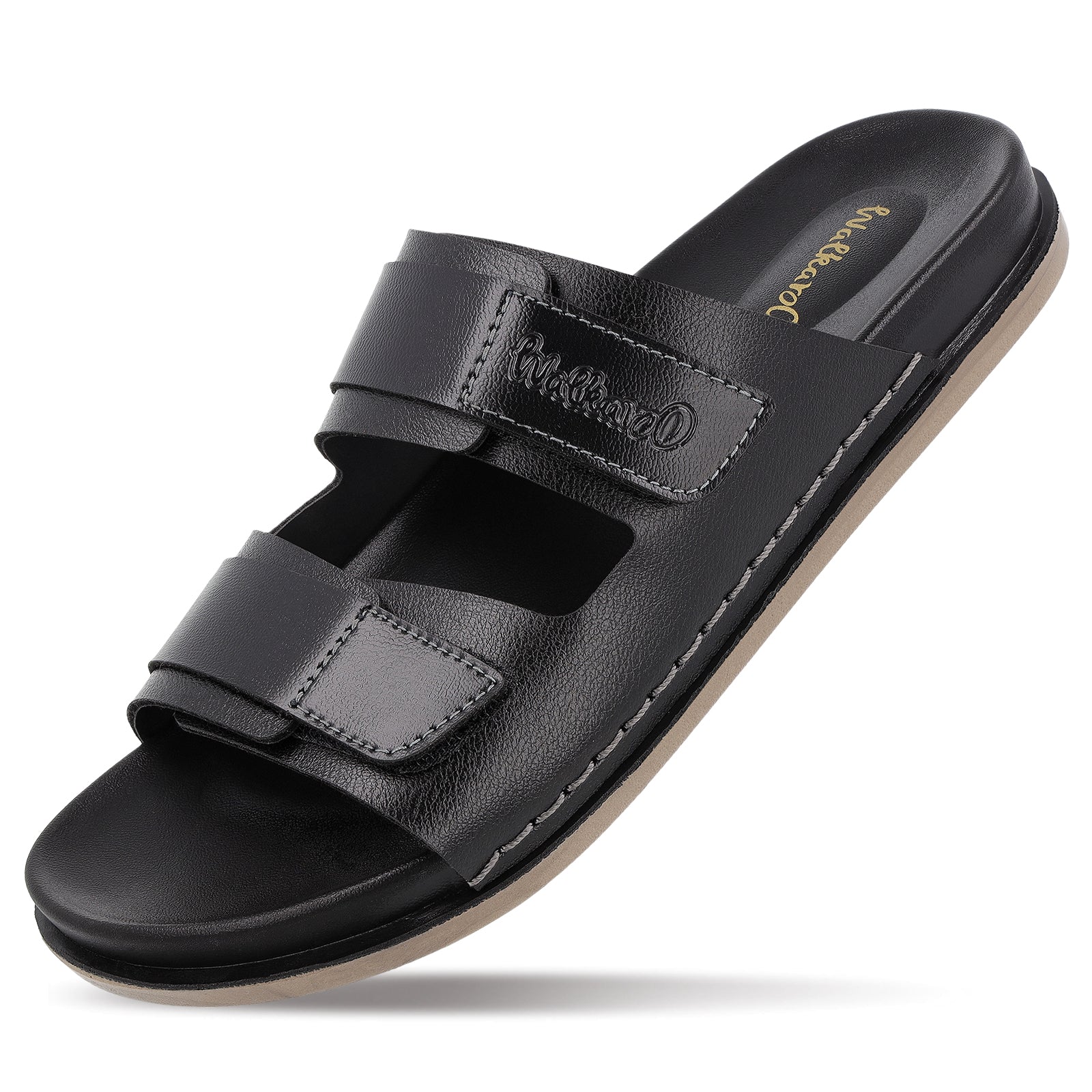Men's Daily Wear Comfort Sandals - WE1347 Black - Image 8
