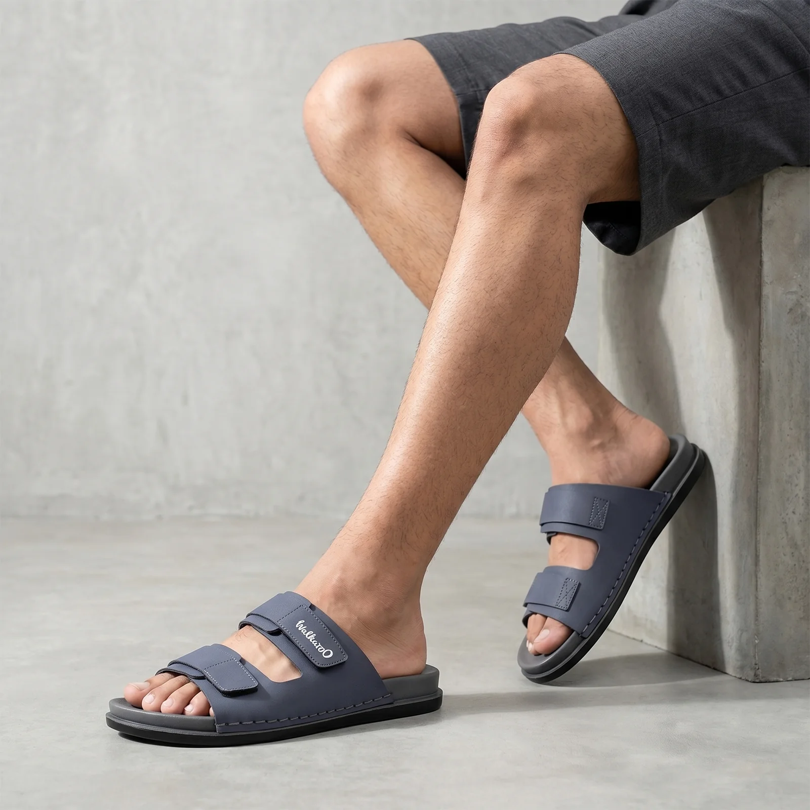 Men's Daily Wear Comfort Sandals - WE1347 Blue - Image 3