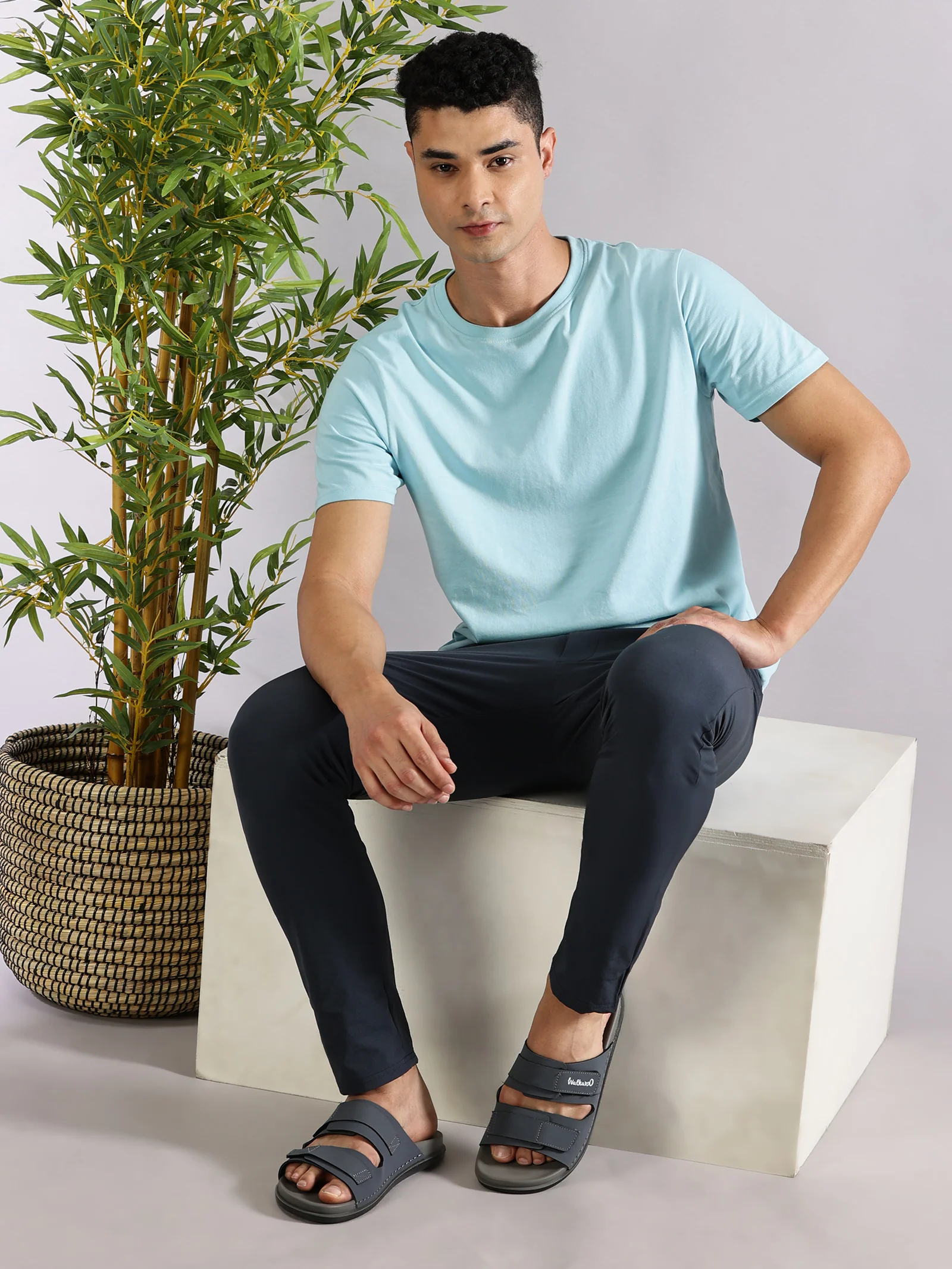 Men's Daily Wear Comfort Sandals - WE1347 Blue - Image 8