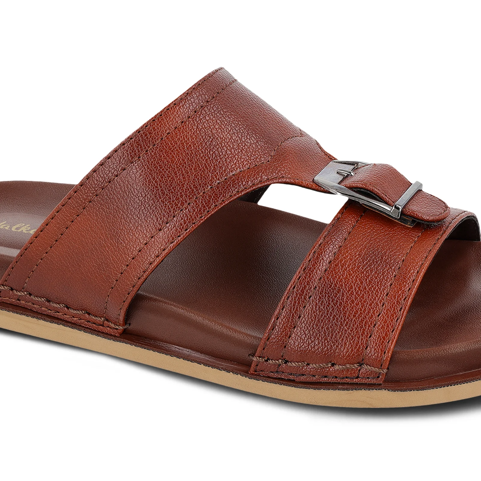 Men's Daily Wear Comfort Sandals - WGP53020 Brown - Image 4