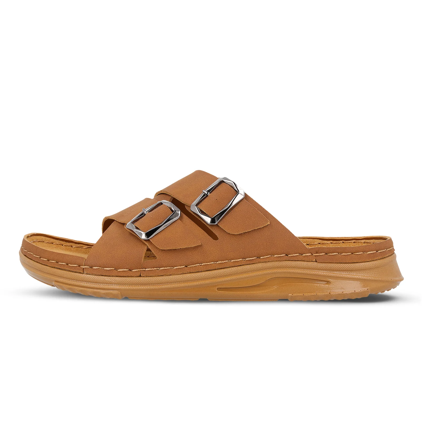 Men's Daily Wear Comfort Sandals - WGP53052 Tan - Image 3