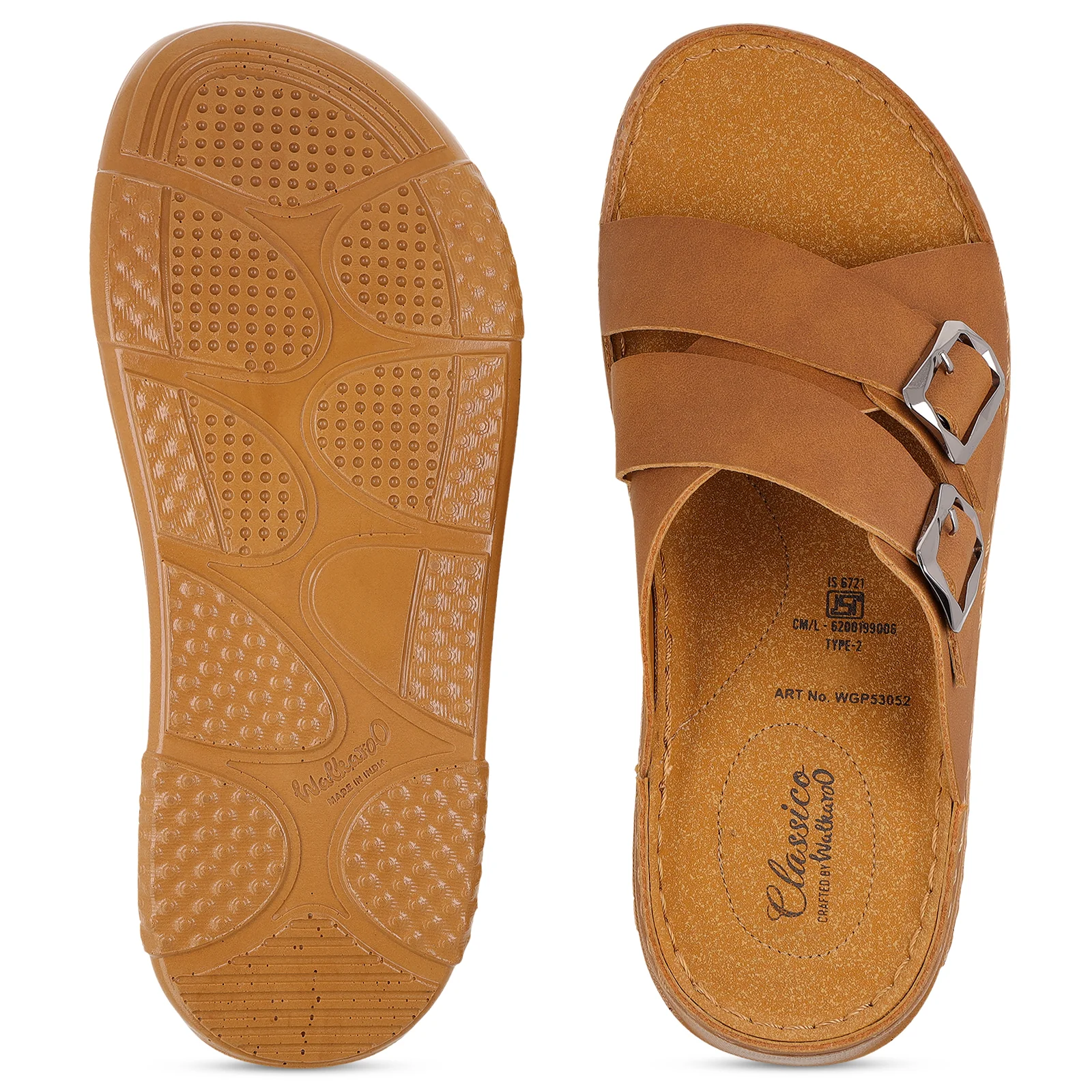 Men's Daily Wear Comfort Sandals - WGP53052 Tan - Image 4
