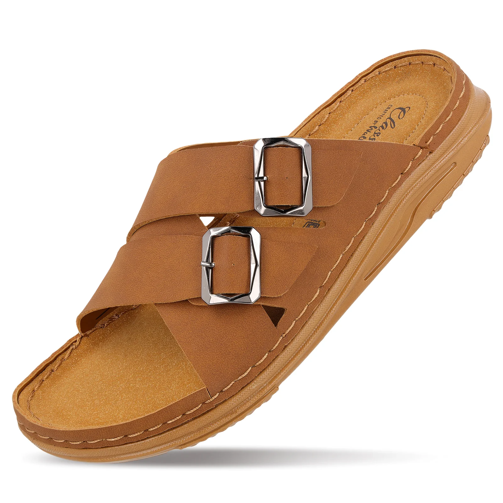 Men's Daily Wear Comfort Sandals - WGP53052 Tan - Image 6