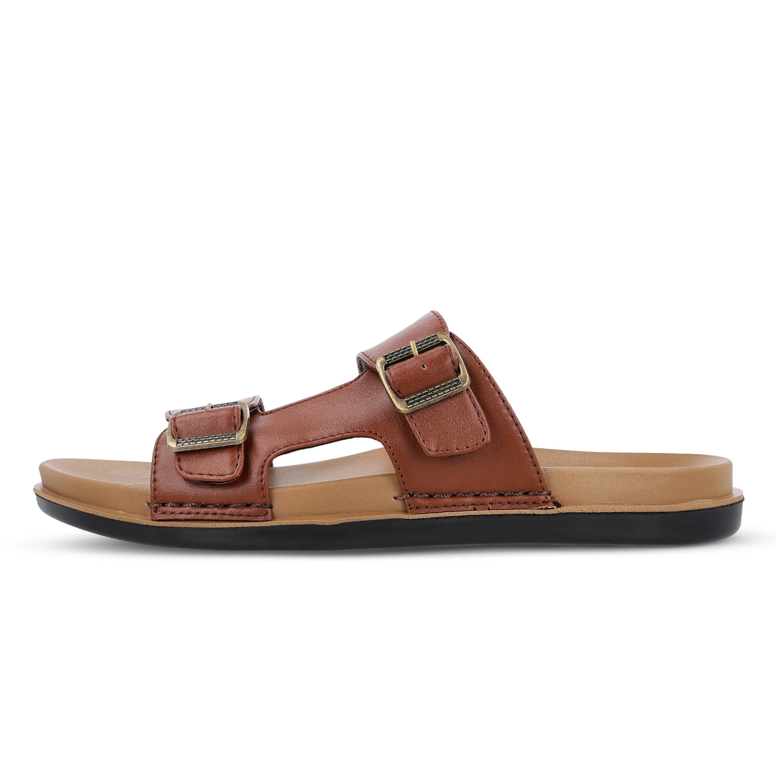 Men's Daily Wear Comfort Sandals - WGP53061 Brown - Image 4