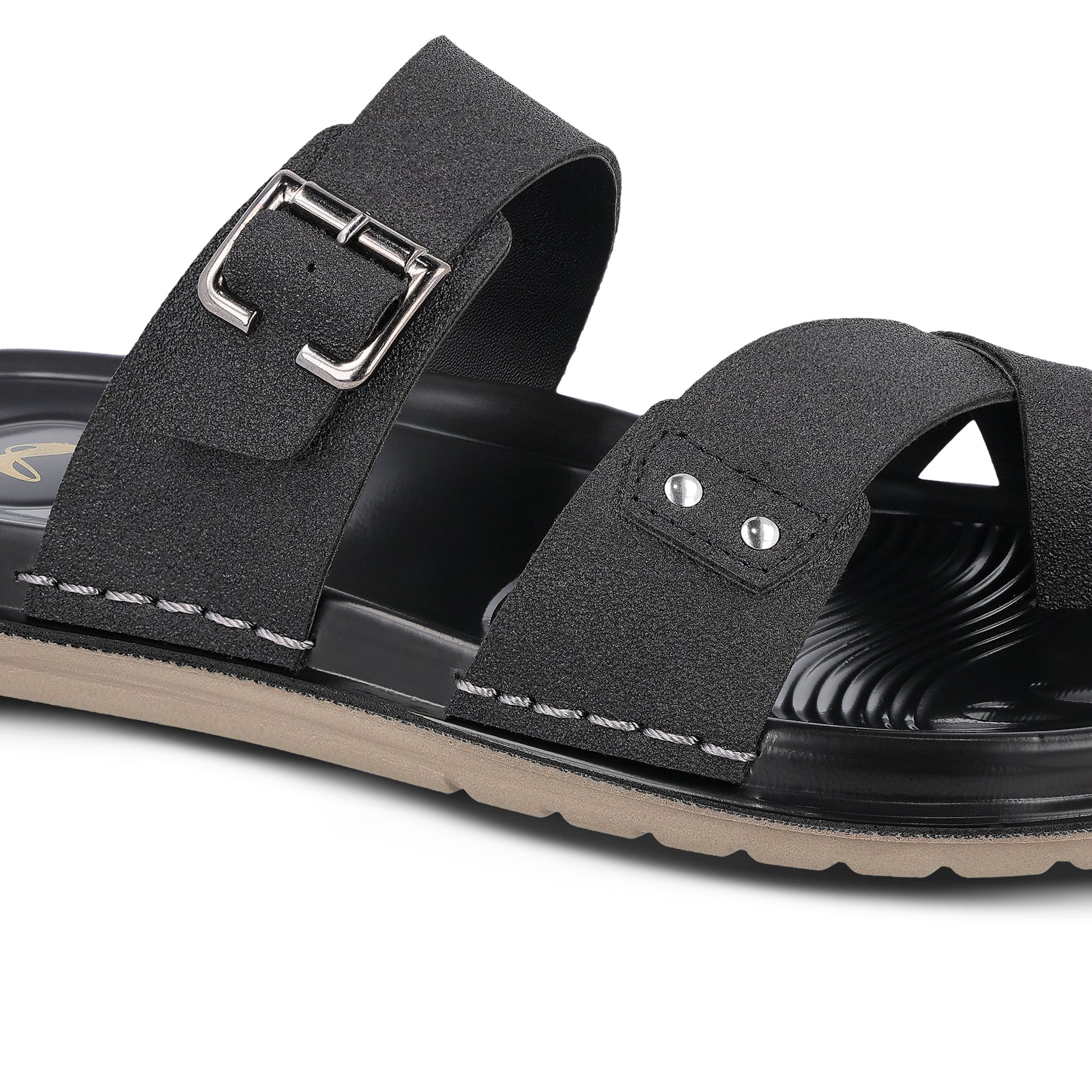 Men's Daily Wear Comfort Sandals - WGP53089 Black - Image 5