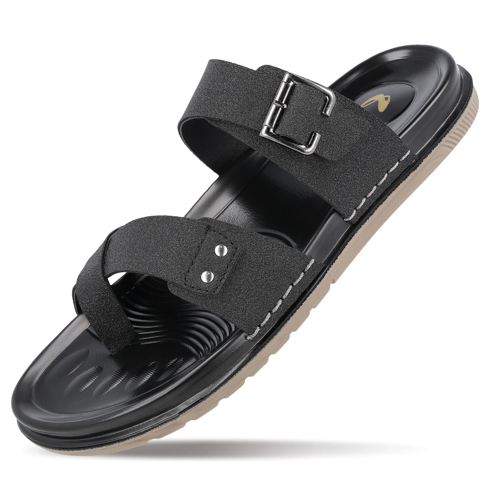 Men's Daily Wear Comfort Sandals - WGP53089 Black - Image 6