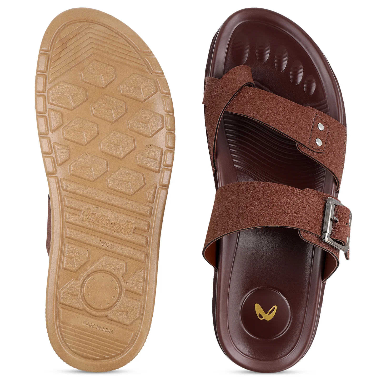 Men's Daily Wear Comfort Sandals - WGP53089 Brown - Image 3