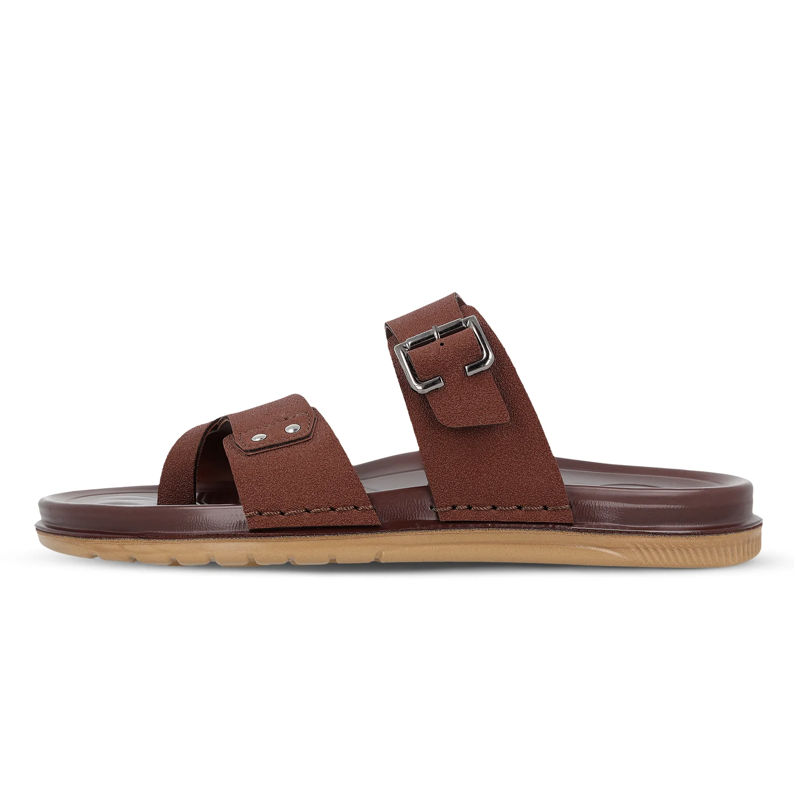 Men's Daily Wear Comfort Sandals - WGP53089 Brown - Image 4
