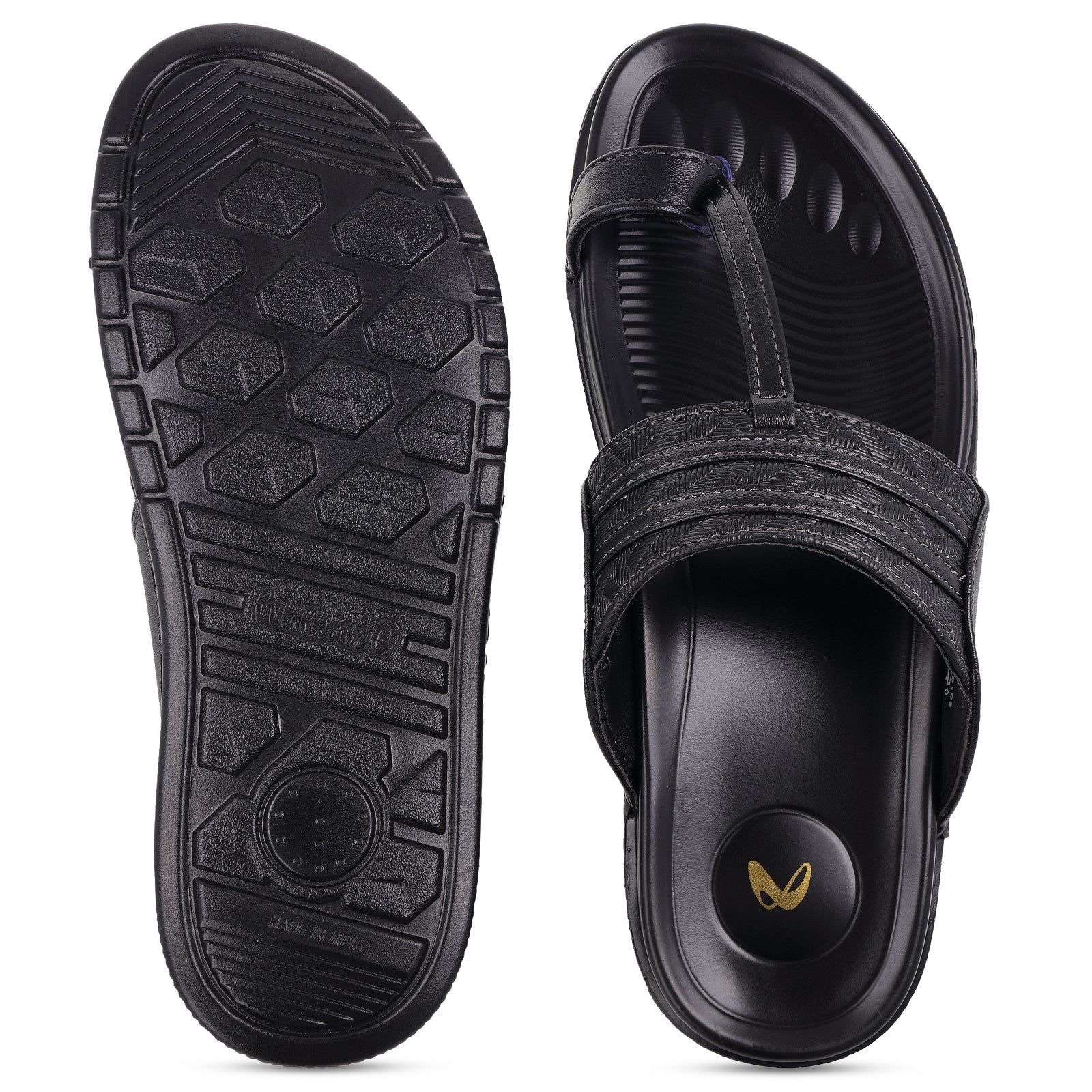 Men's Daily Wear Comfort Sandals - WGP53102 Black - Image 3