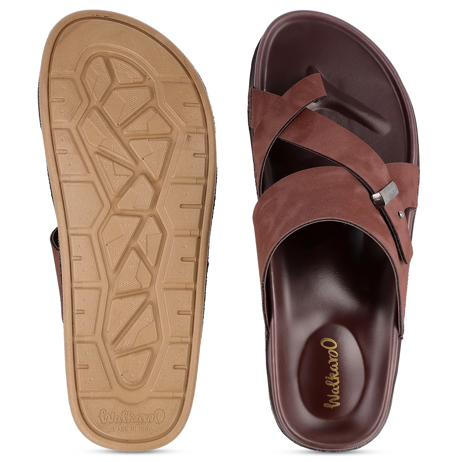 Men's Daily Wear Comfort Sandals - WGP53190 Brown - Image 2