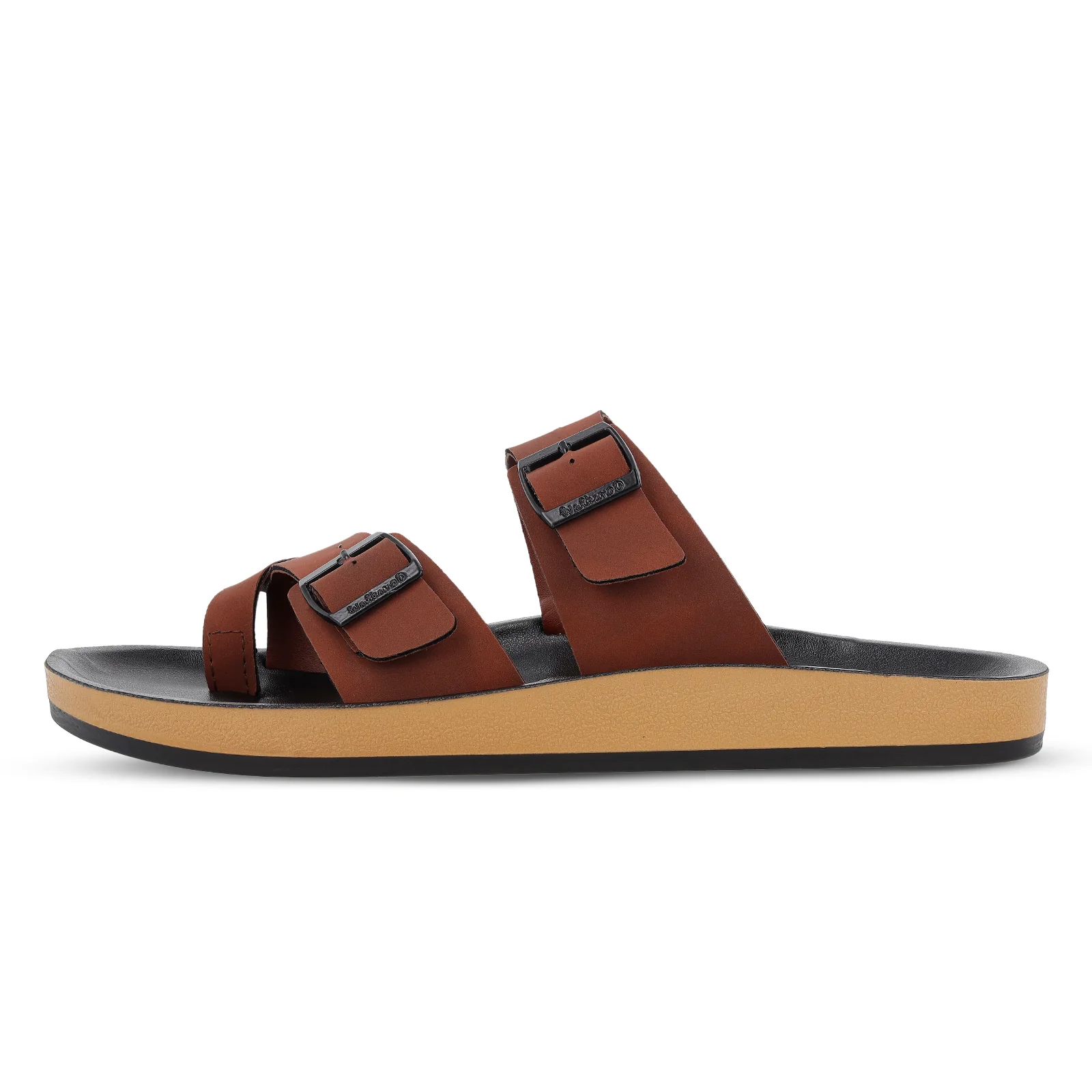 Men's Daily Wear Comfort Sandals - WGP53208 Barn Red - Image 3