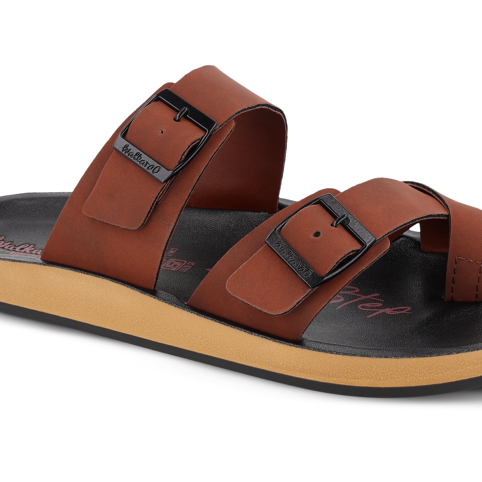 Men's Daily Wear Comfort Sandals - WGP53208 Barn Red - Image 4